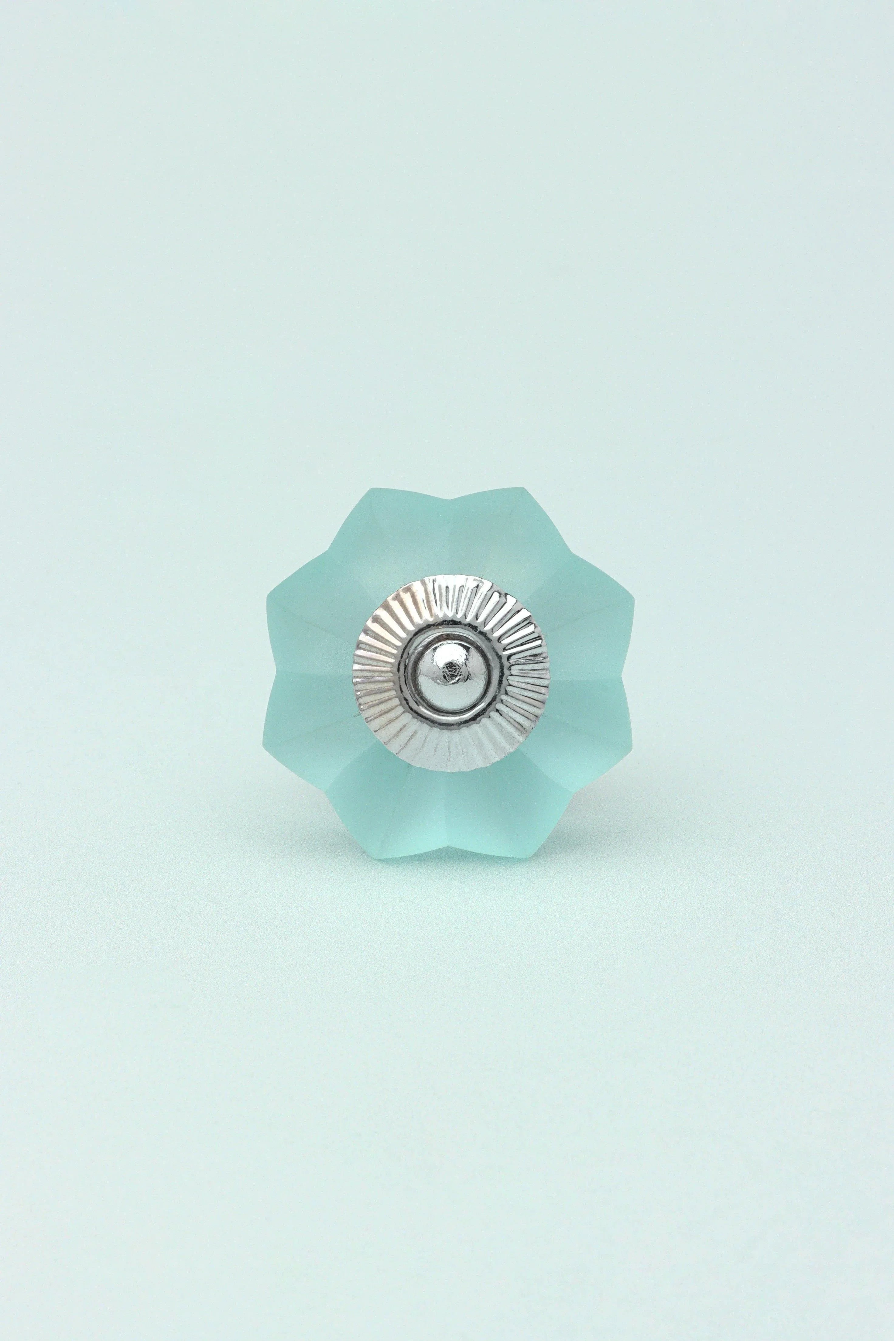 frosted-fjord-flower-melon-and-pastel-shades-glass-knob-g-decor-64893 - G Decor