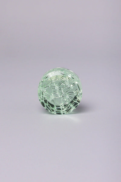 G Decor Cabinet Knobs & Handles Light Green Round Maison Crystal Crackle Mirror Glass Pull Knobs