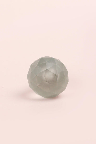Gdecorstore Door Knobs & Handles Grey Diamond Ball Stylish Matt Glass Knobs