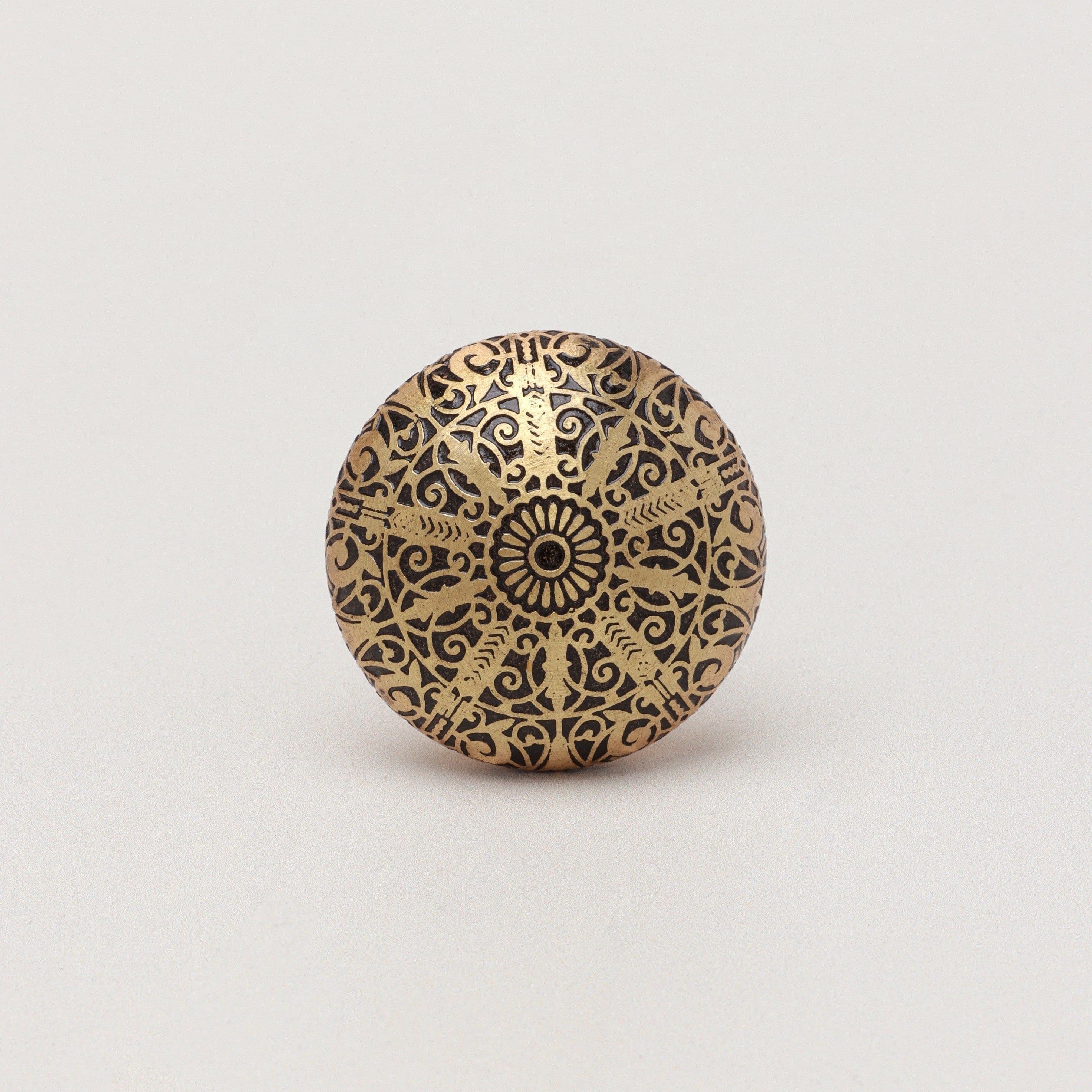 Golden Brass Monarchy Drawer Door Knob - G Decor