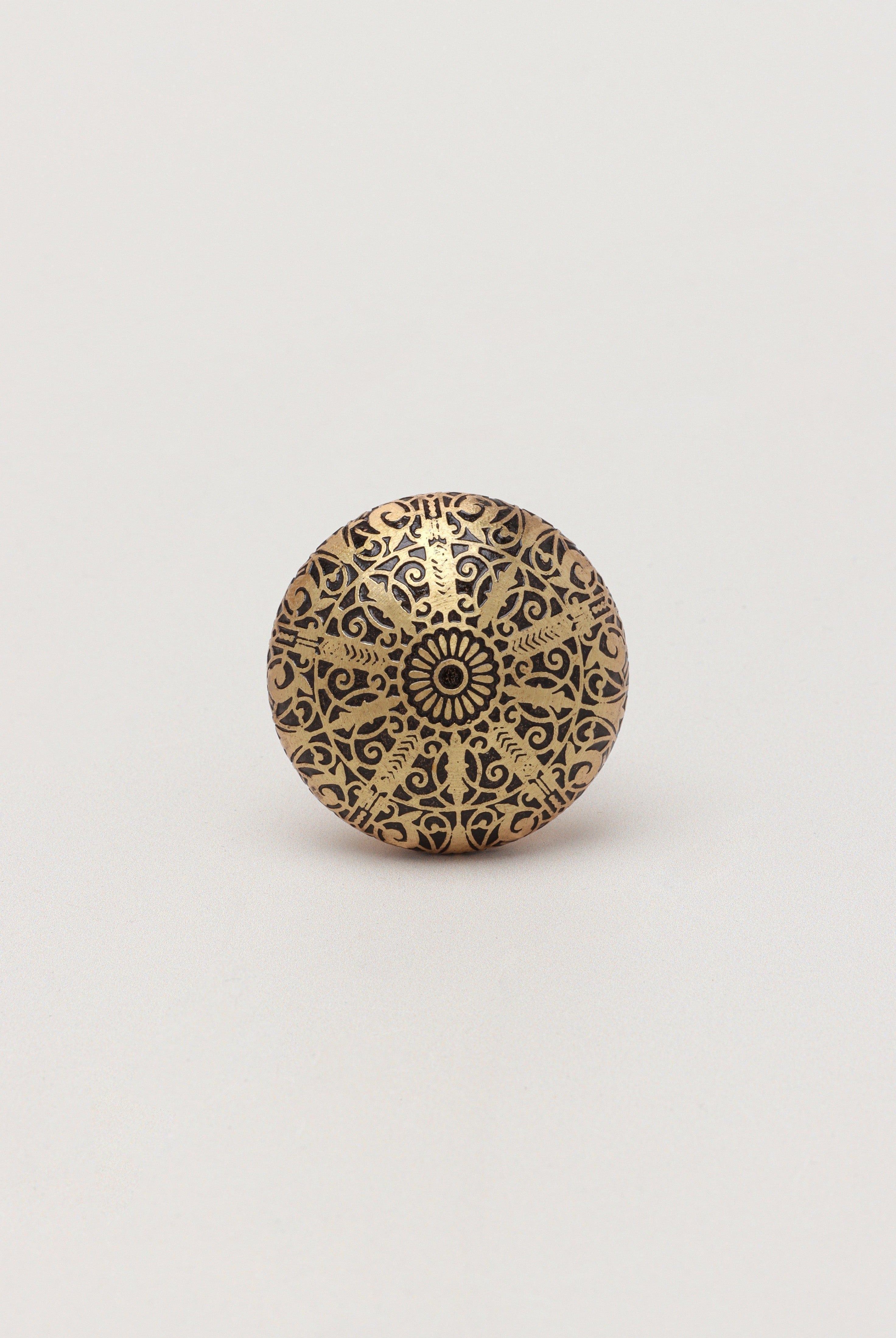 Golden Brass Monarchy Drawer Door Knob - G Decor