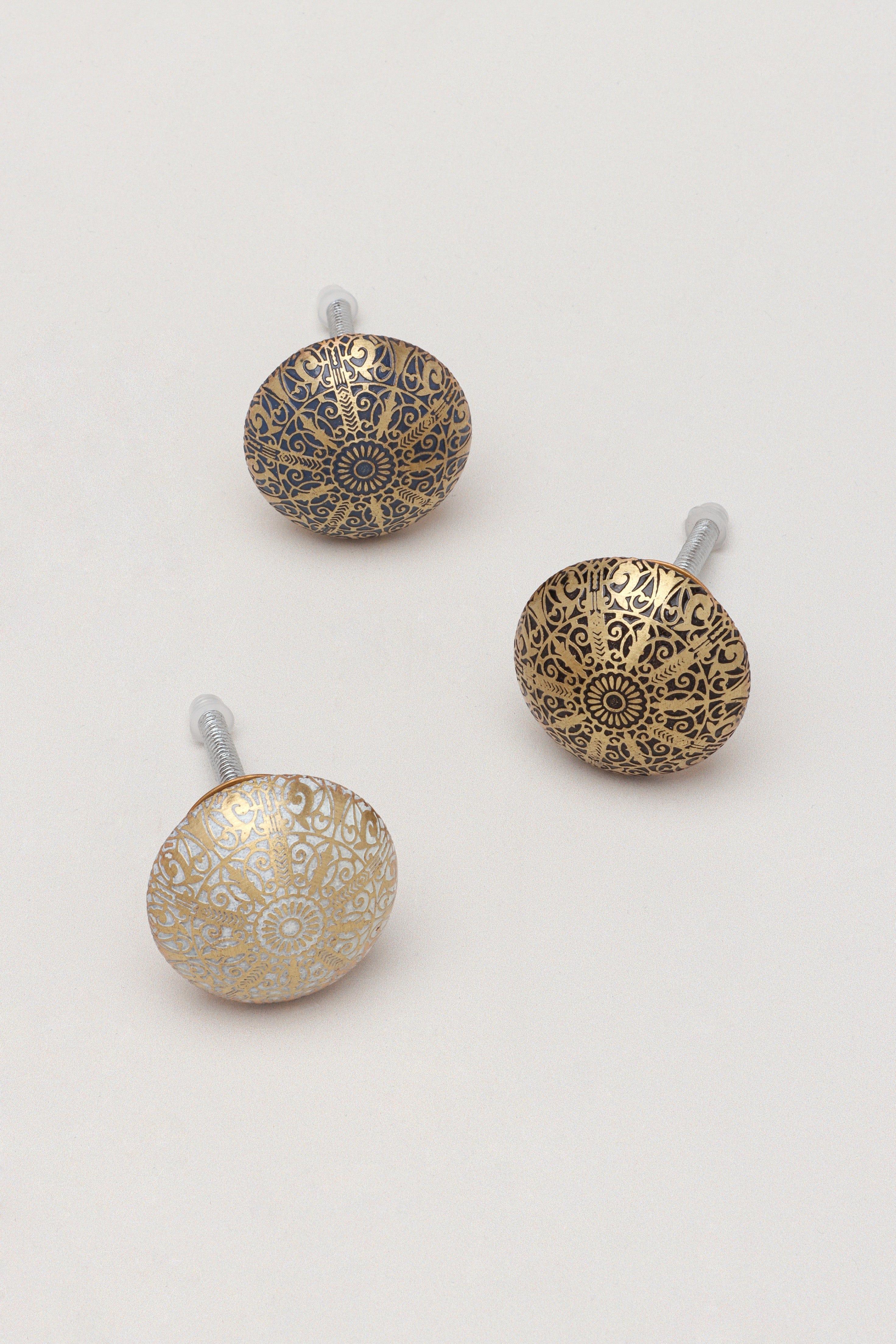 Golden Brass Monarchy Drawer Door Knob - G Decor