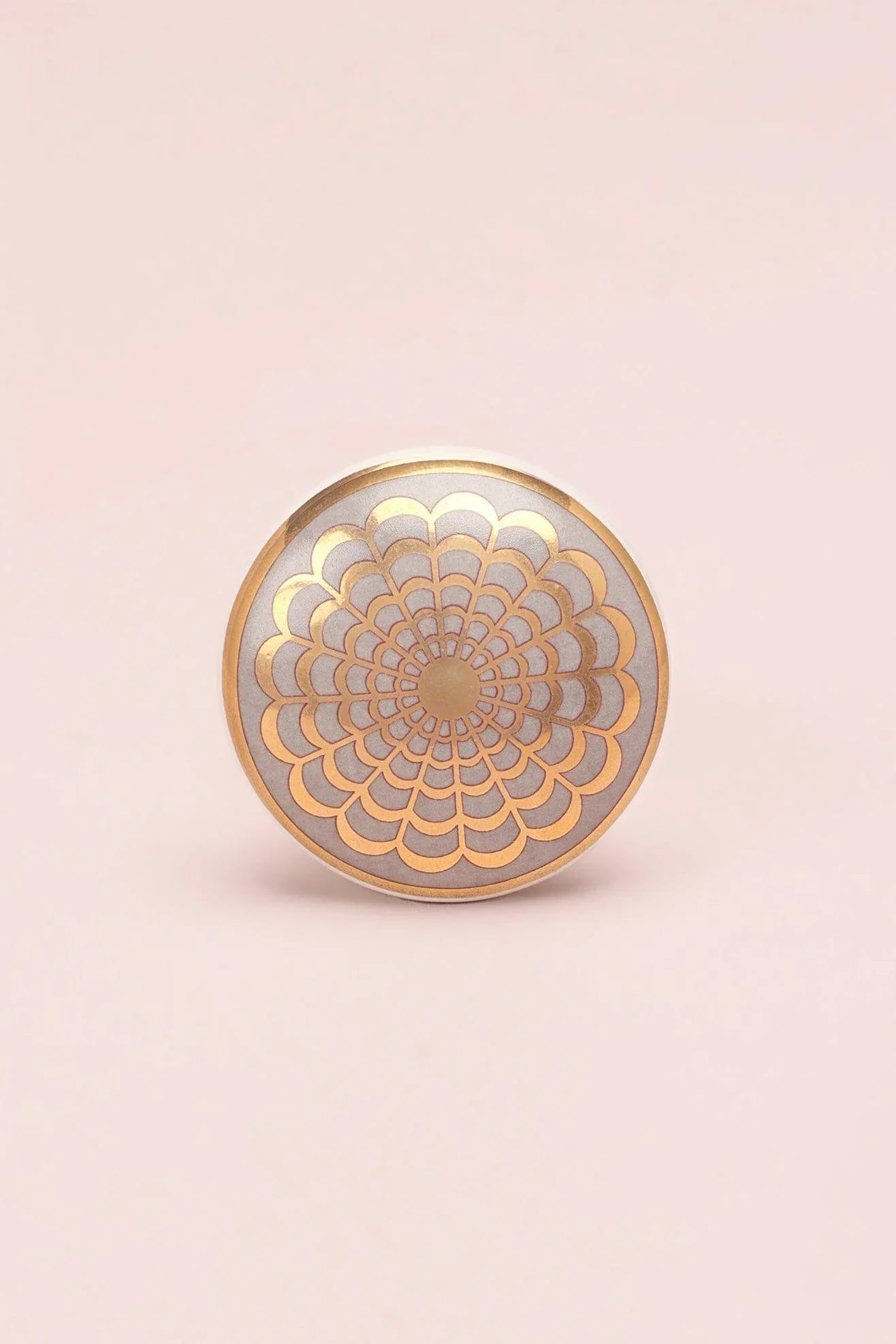 Golden Mystic Persian Ceramic Cabinet Knob — close-up view, G Decor
