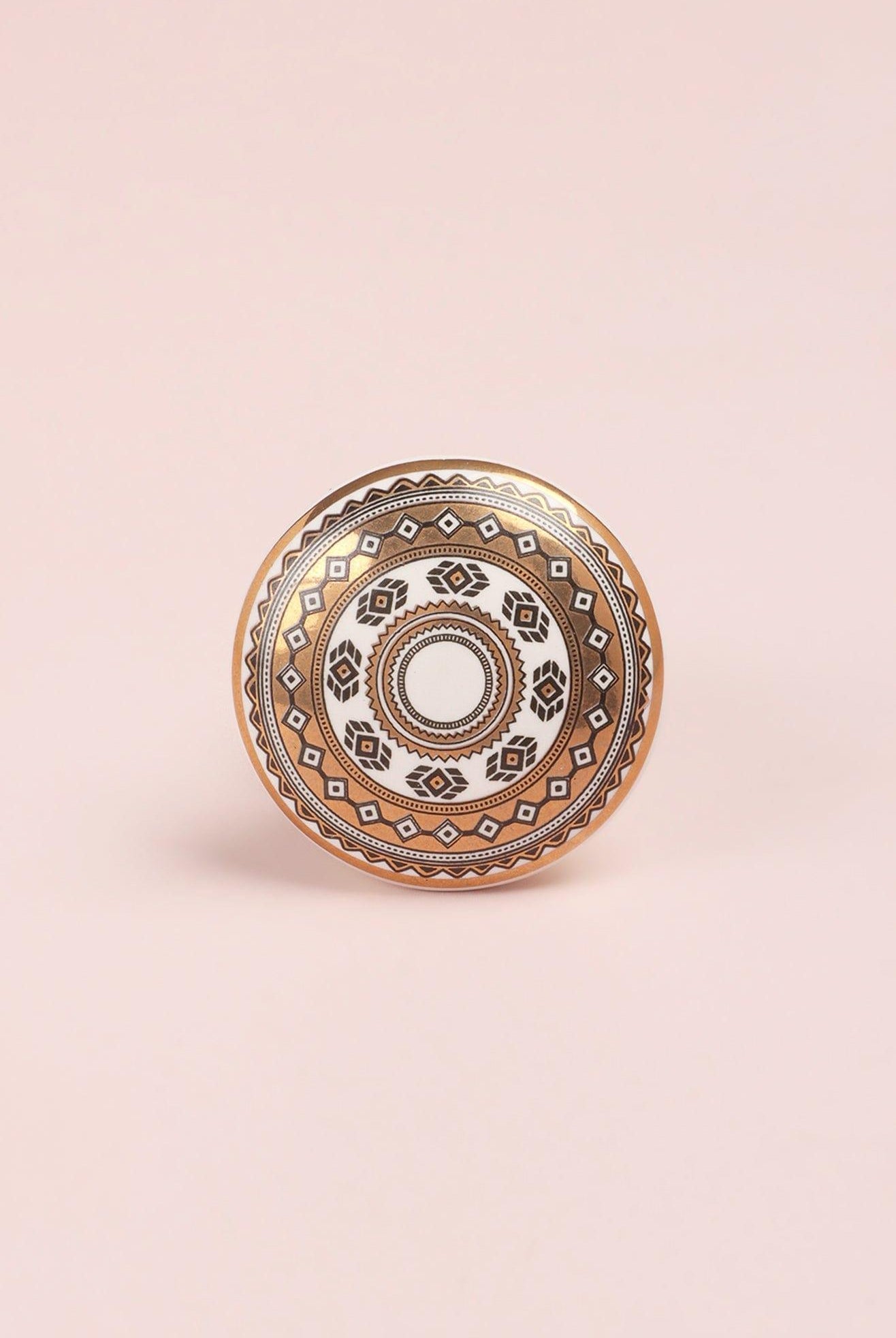 Golden Mystic Persian Ceramic Door Knob - G Decor