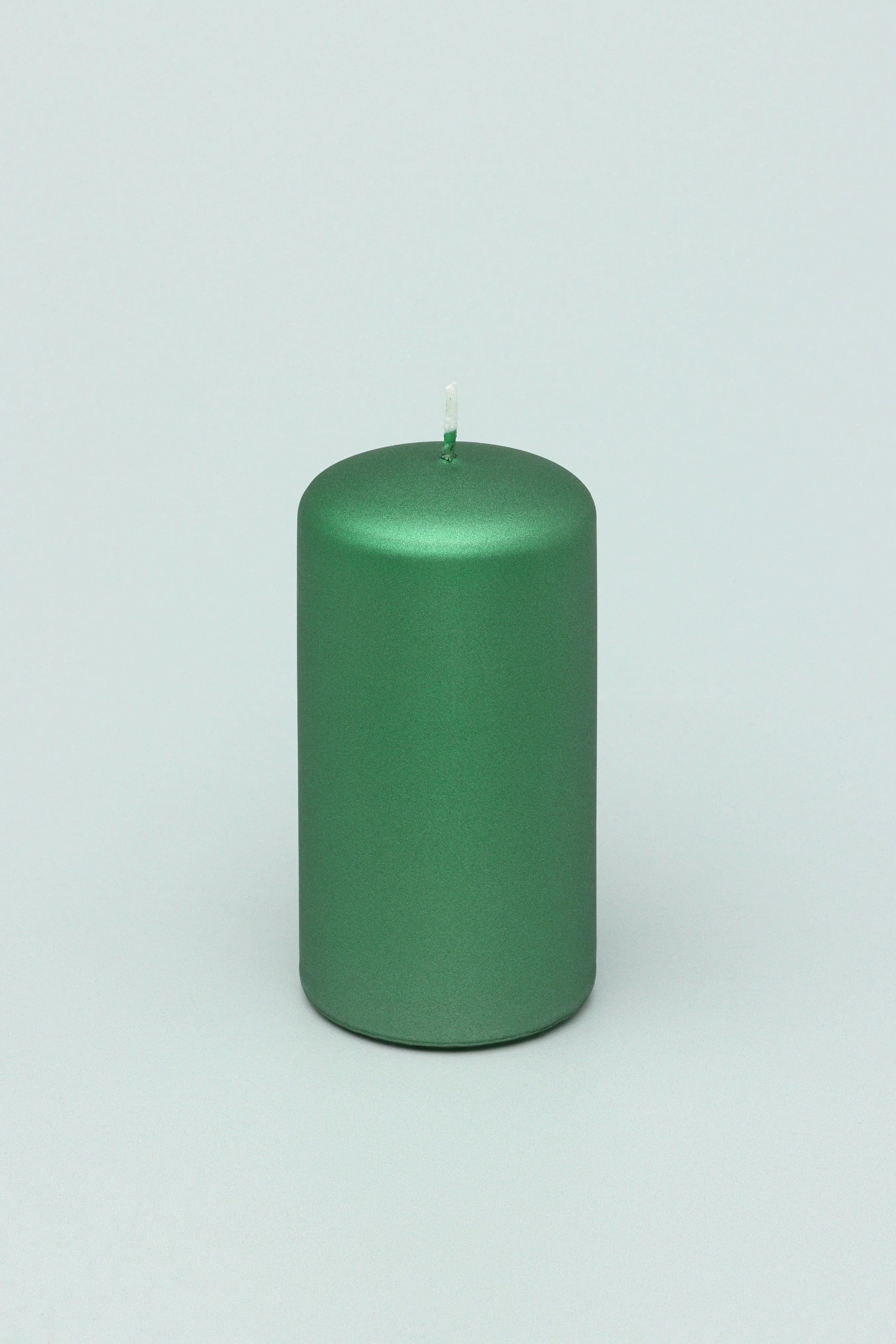 Grace Alouette Forest Green Lacquered Pillar and Ball Candles - G Decor