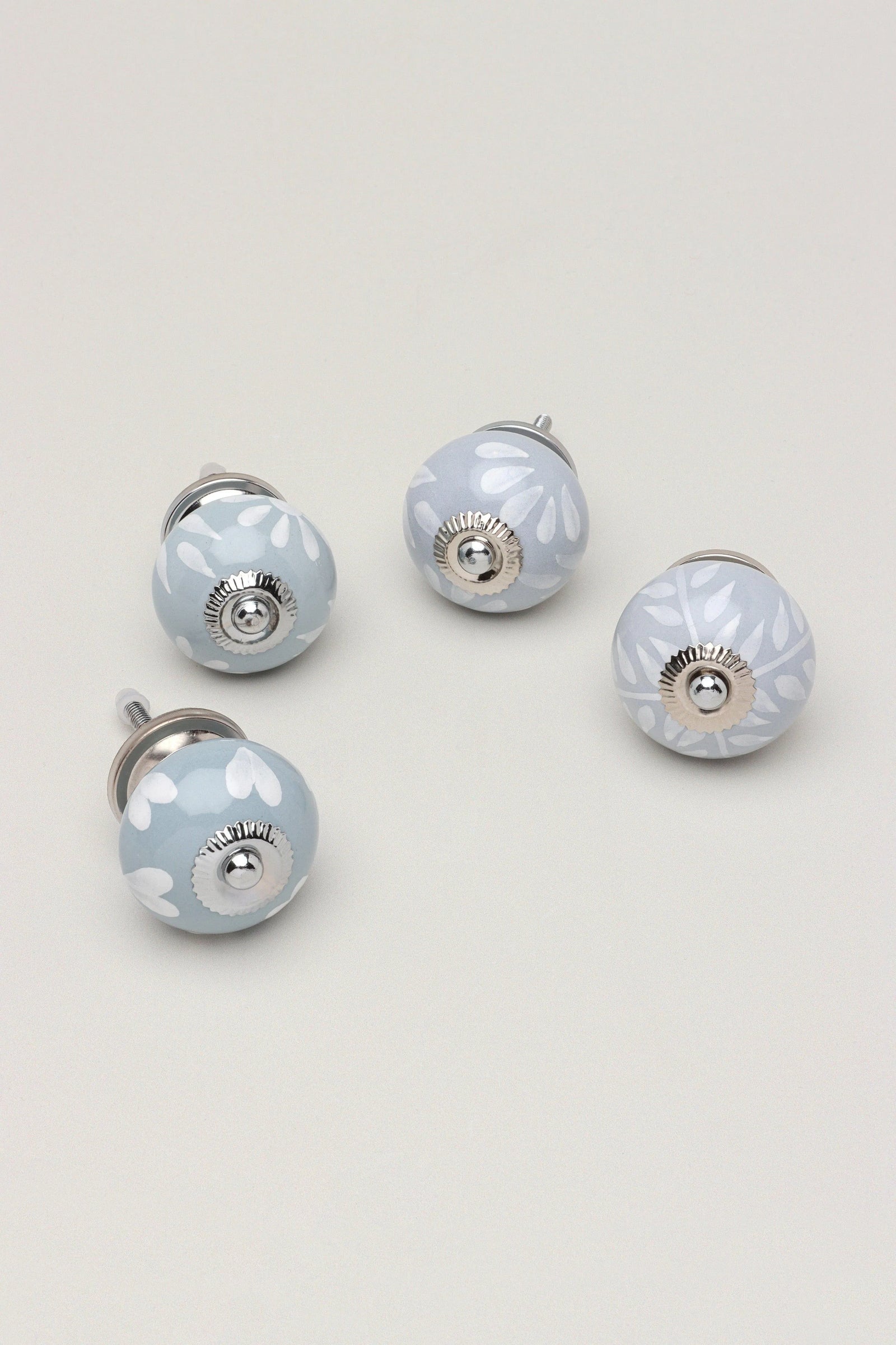 Grey Fusion Hand-Painted Ceramic Cabinet Knob — G Decor