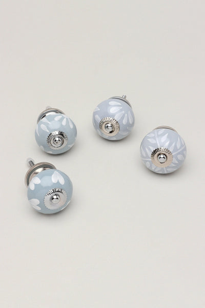 Grey Fusion Hand-Painted Ceramic Cabinet Knob