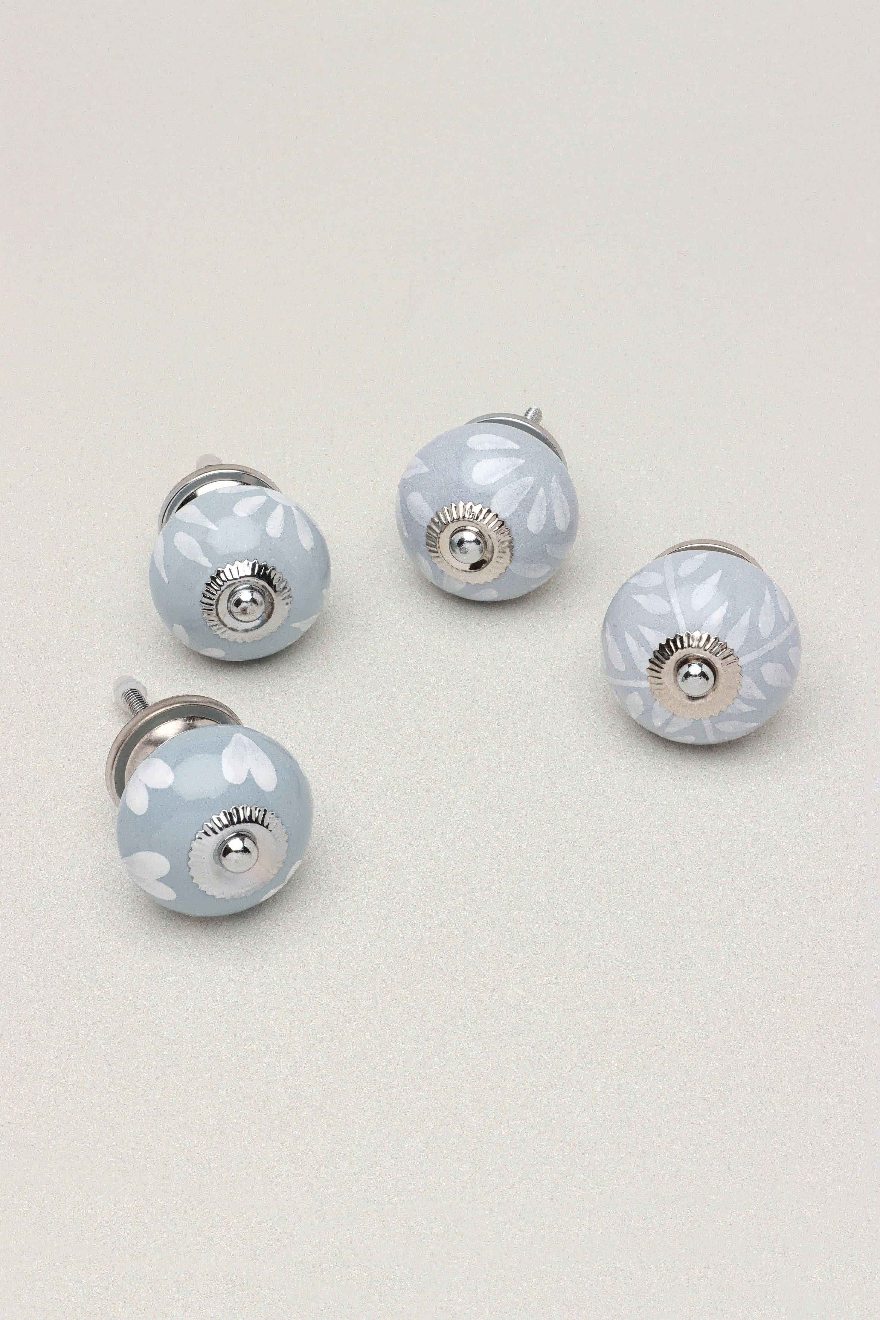 grey-fusion-handpainted-ceramic-door-knob-door-handle-g-decor-35224 - G Decor