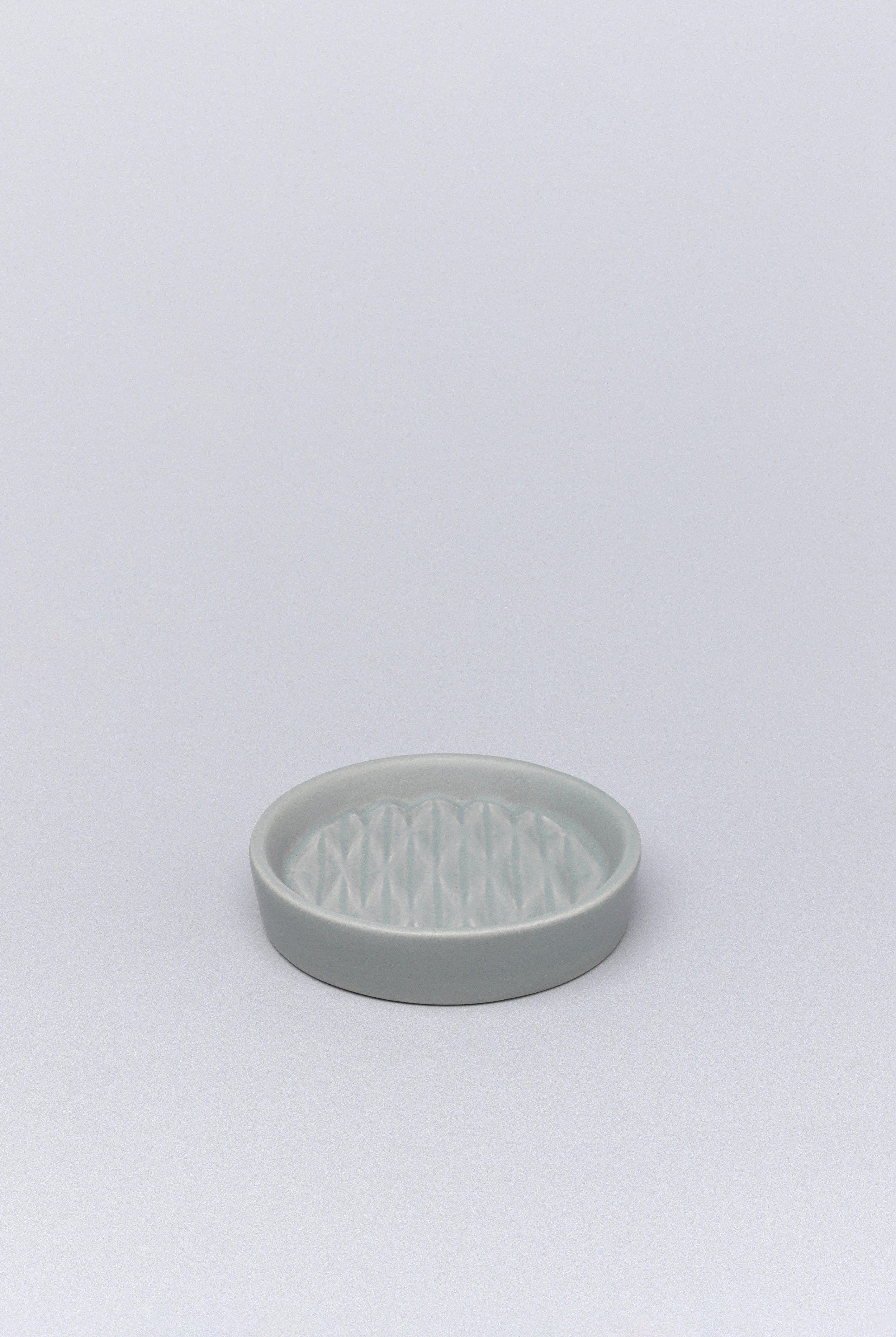 Grey Pattern Ceramic Bath Accessory Set - G Decor