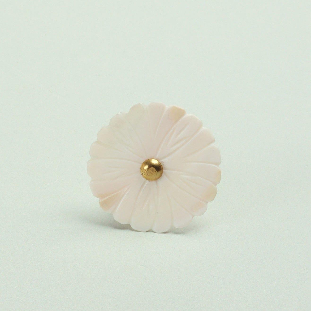 Handcrafted Blooming Elegance Mother of Pearl Door Knob - G Decor