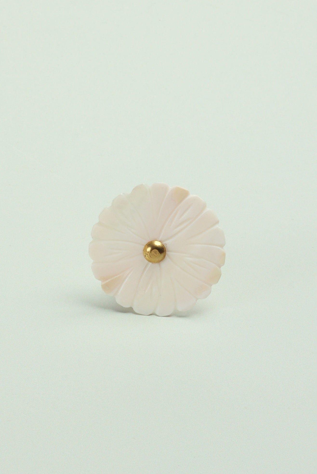 Handcrafted Blooming Elegance Mother of Pearl Door Knob - G Decor