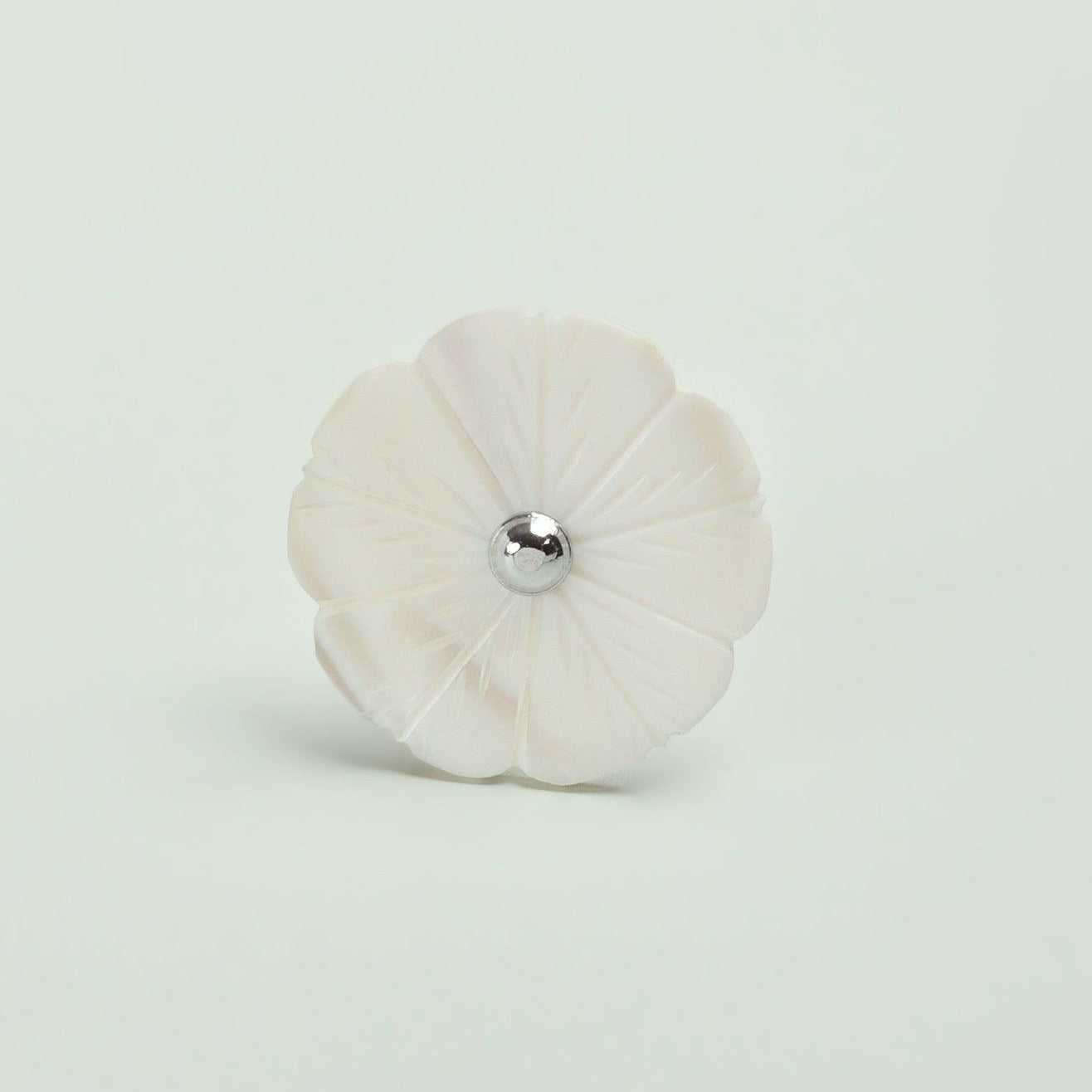 Handcrafted Blooming Elegance Mother of Pearl Door Knob - G Decor