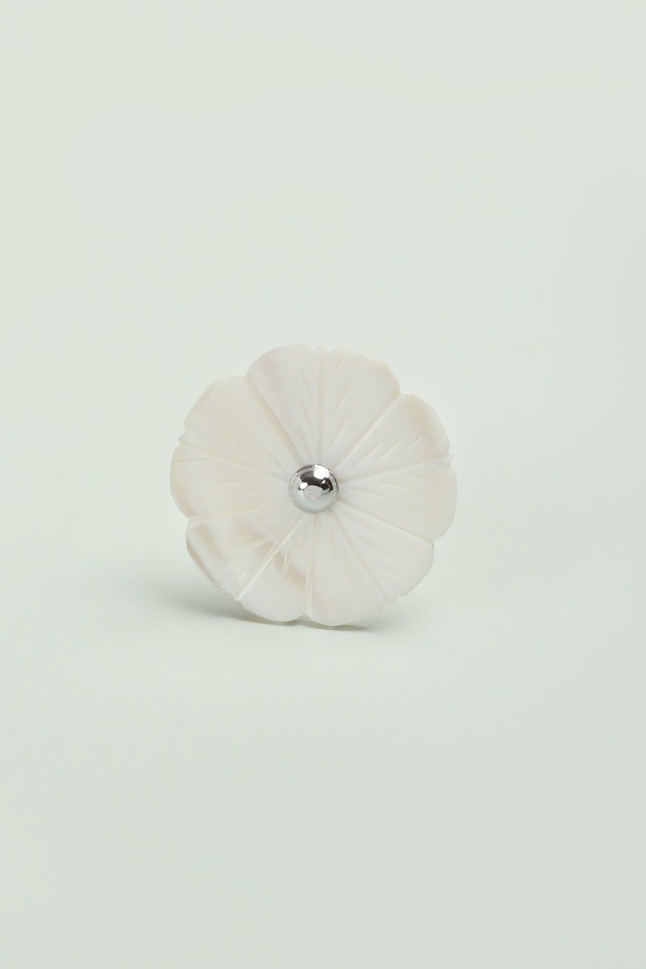 Handcrafted Blooming Elegance Mother of Pearl Door Knob - G Decor