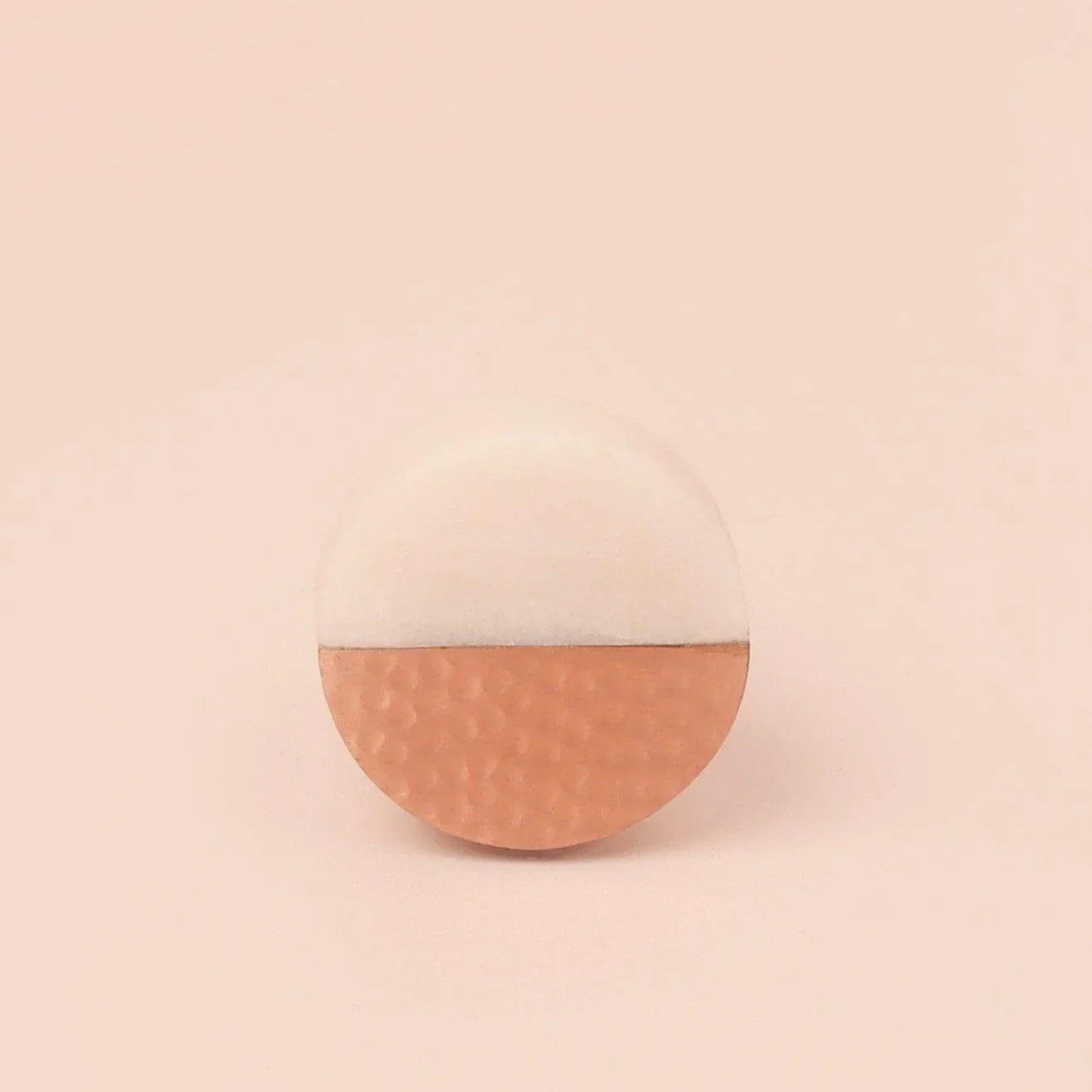 Handcrafted Calacatta Marbella Rose Ember Door Knob - G Decor