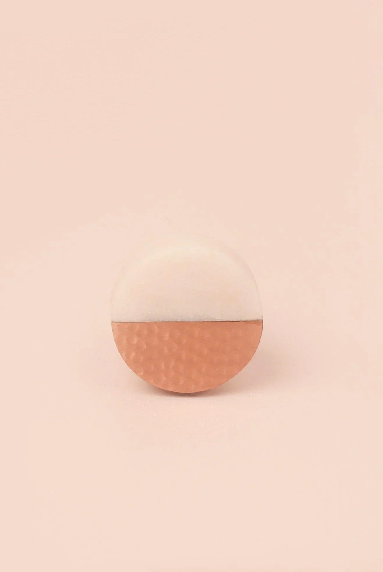 Handcrafted Calacatta Marbella Rose Ember Door Knob - G Decor