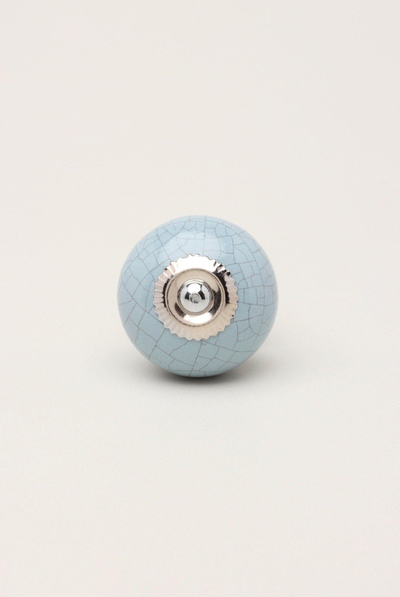 Handcrafted Crackle Ceramic Door Knobs In Pastel Colours Cupboard Pull Handles - G Decor