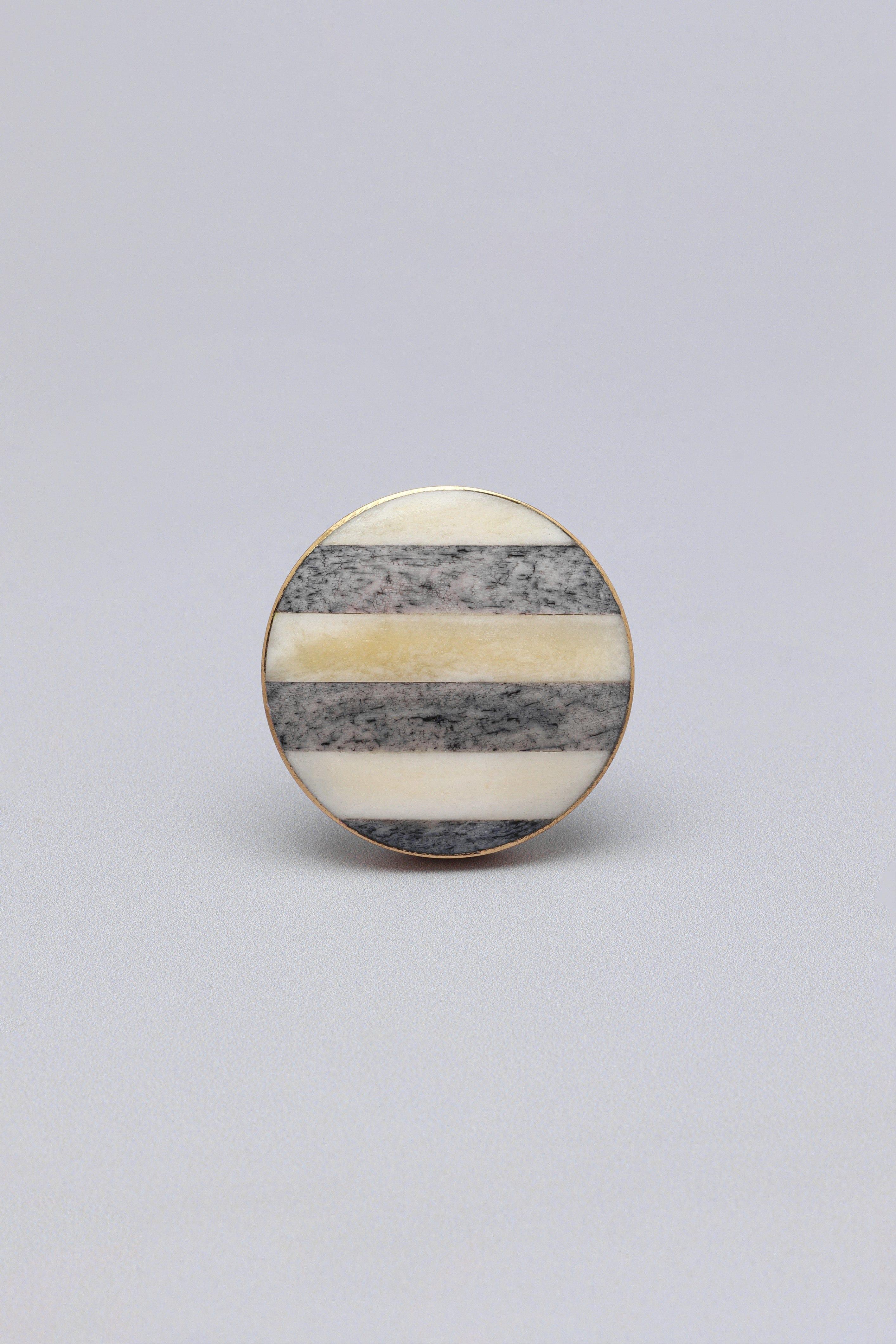 Handcrafted Oslo Horn Bone & Brass Door Knob & Handle - G Decor