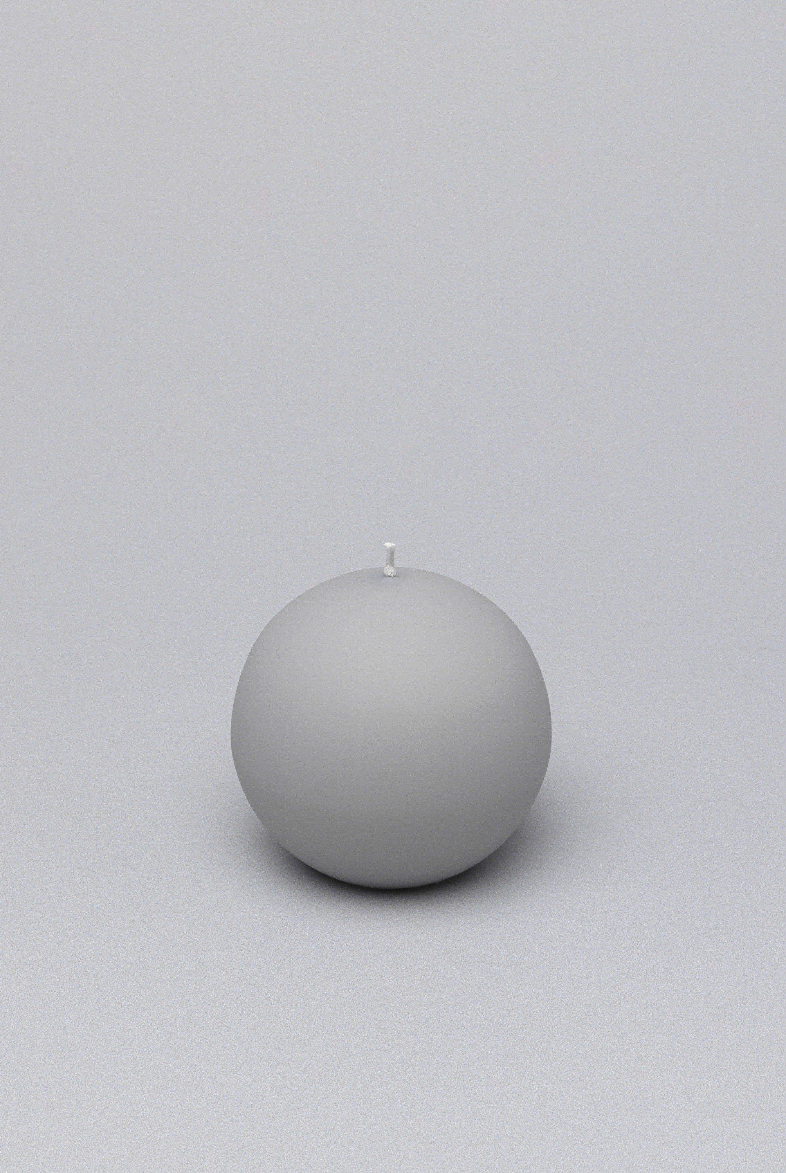 Henry Velvet Matt Soft Touch Smooth Light Grey Pillar Candle - G Decor