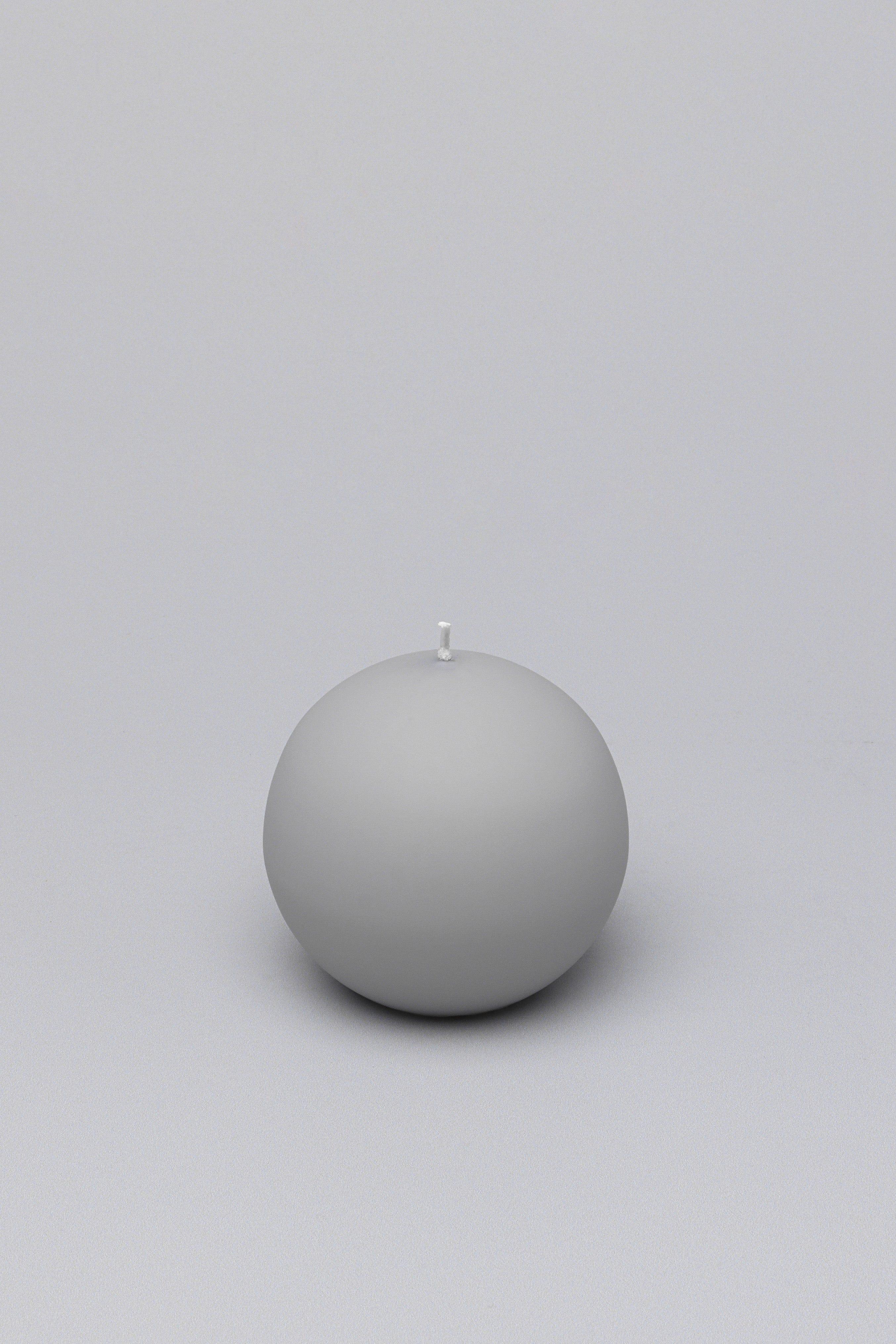 Henry Velvet Matt Soft Touch Smooth Light Grey Pillar Candle - G Decor