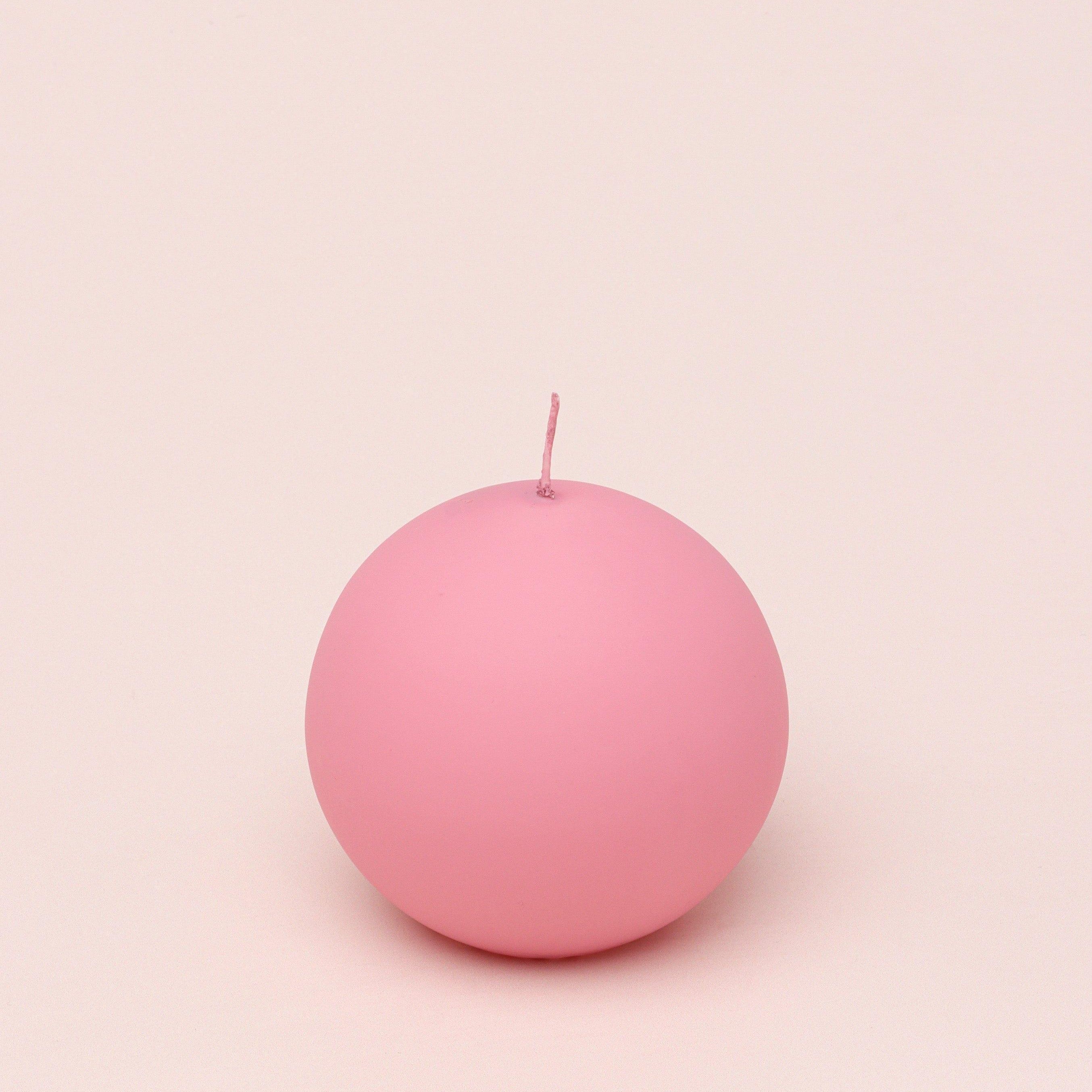 Henry Velvet Matt Soft Touch Smooth Powder Pink Pillar Candle - G Decor