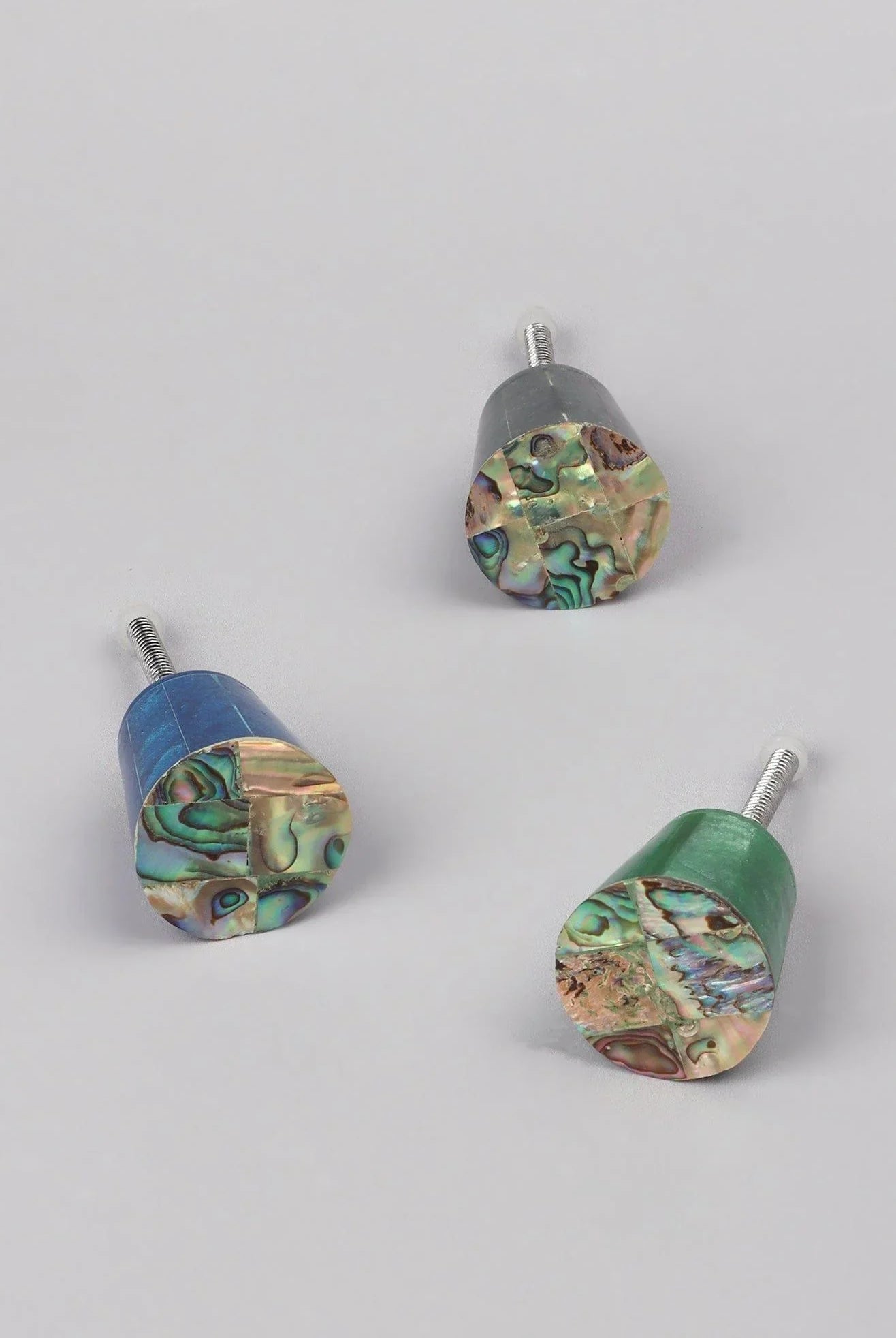 Iridescent Mother of Pearl & Rasin Decorative Door Knobs - G Decor