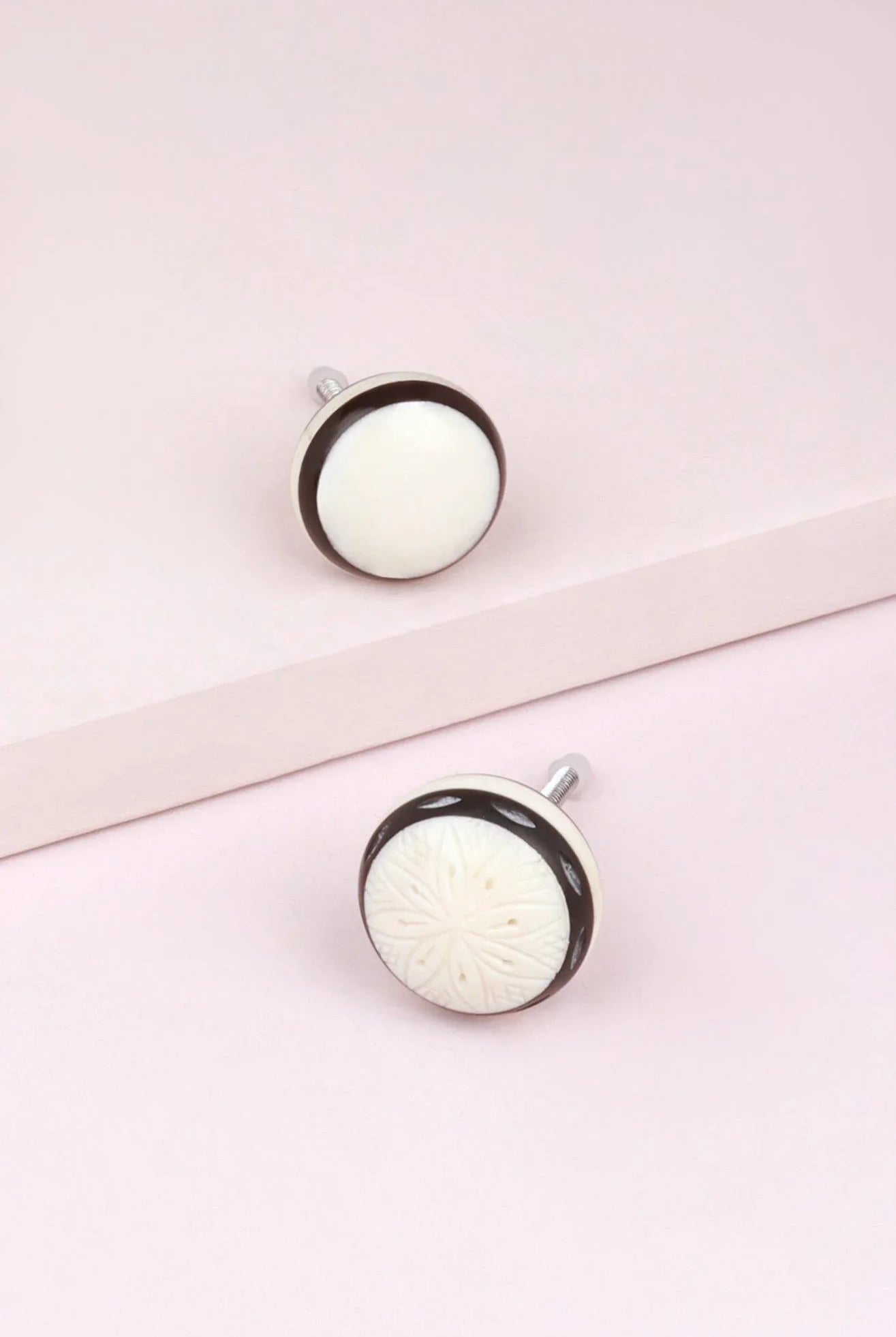 Ivory Horn Bone Door Knobs Refined Cupboard & Drawer Accessories - G Decor