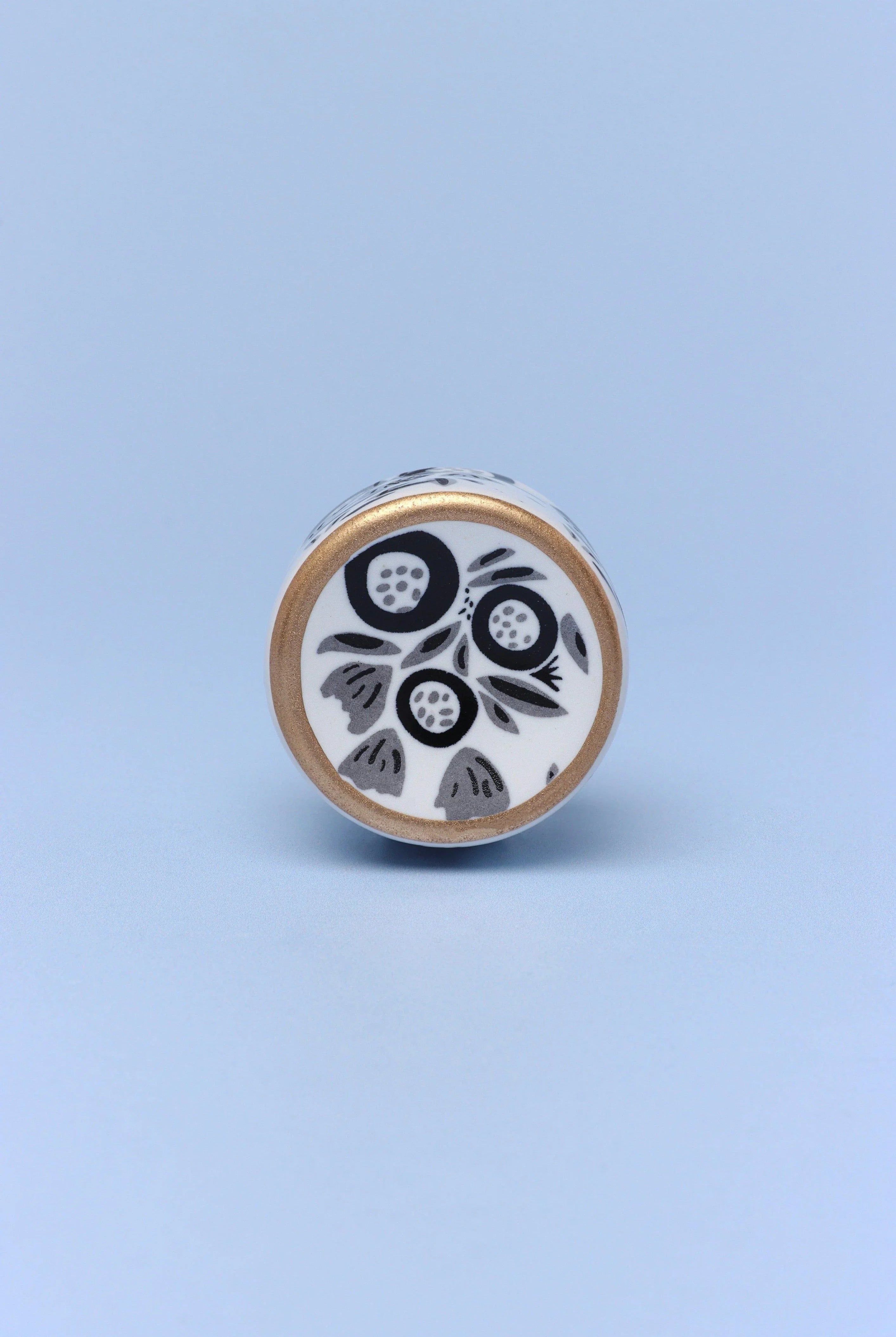 Joy Vibes Handpainted Cylinder Door Knob Ceramic Door Pull - G Decor