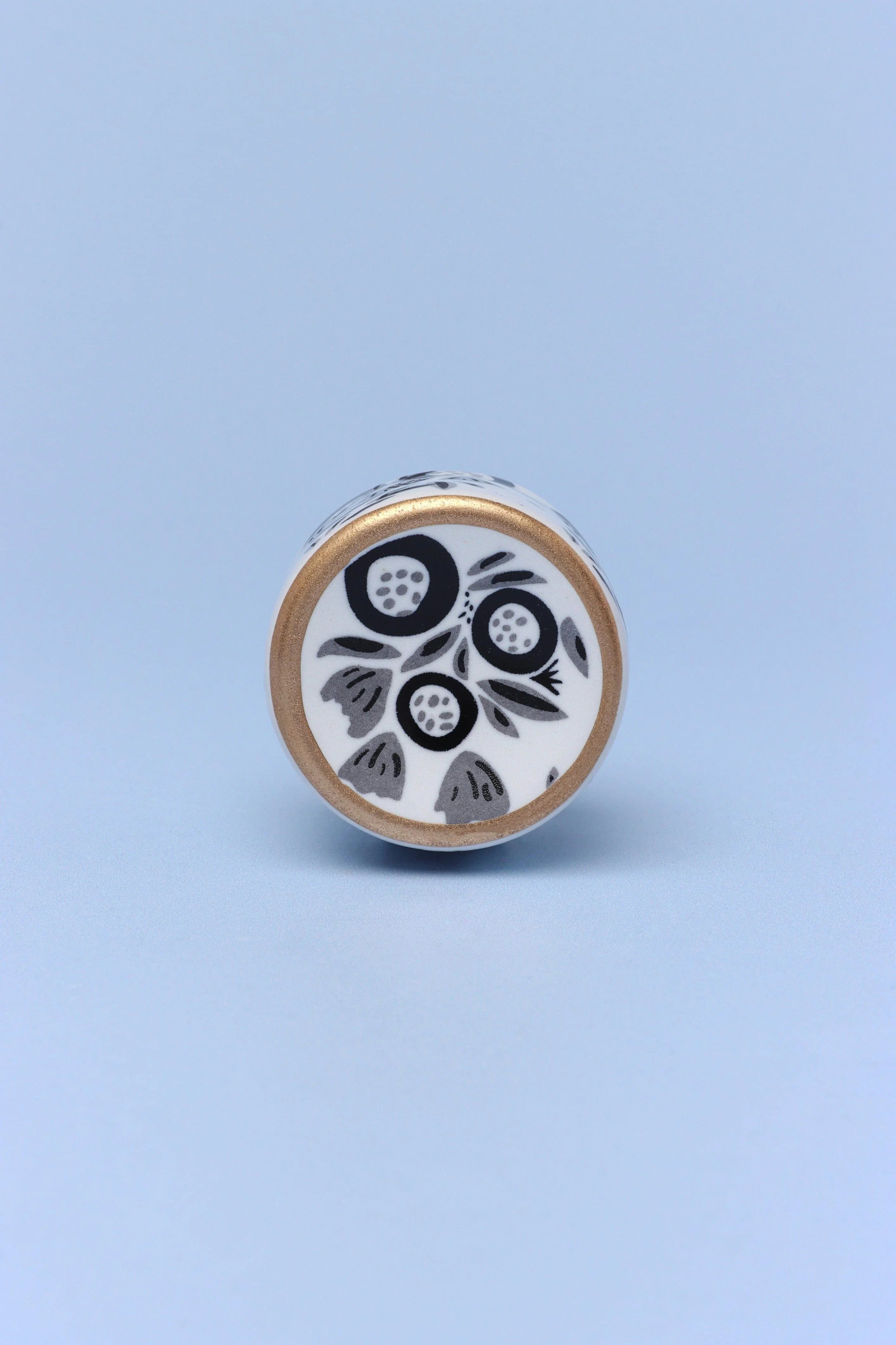 joy-vibes-handpainted-cylinder-door-knob-ceramic-door-pull-g-decor-24841 - G Decor