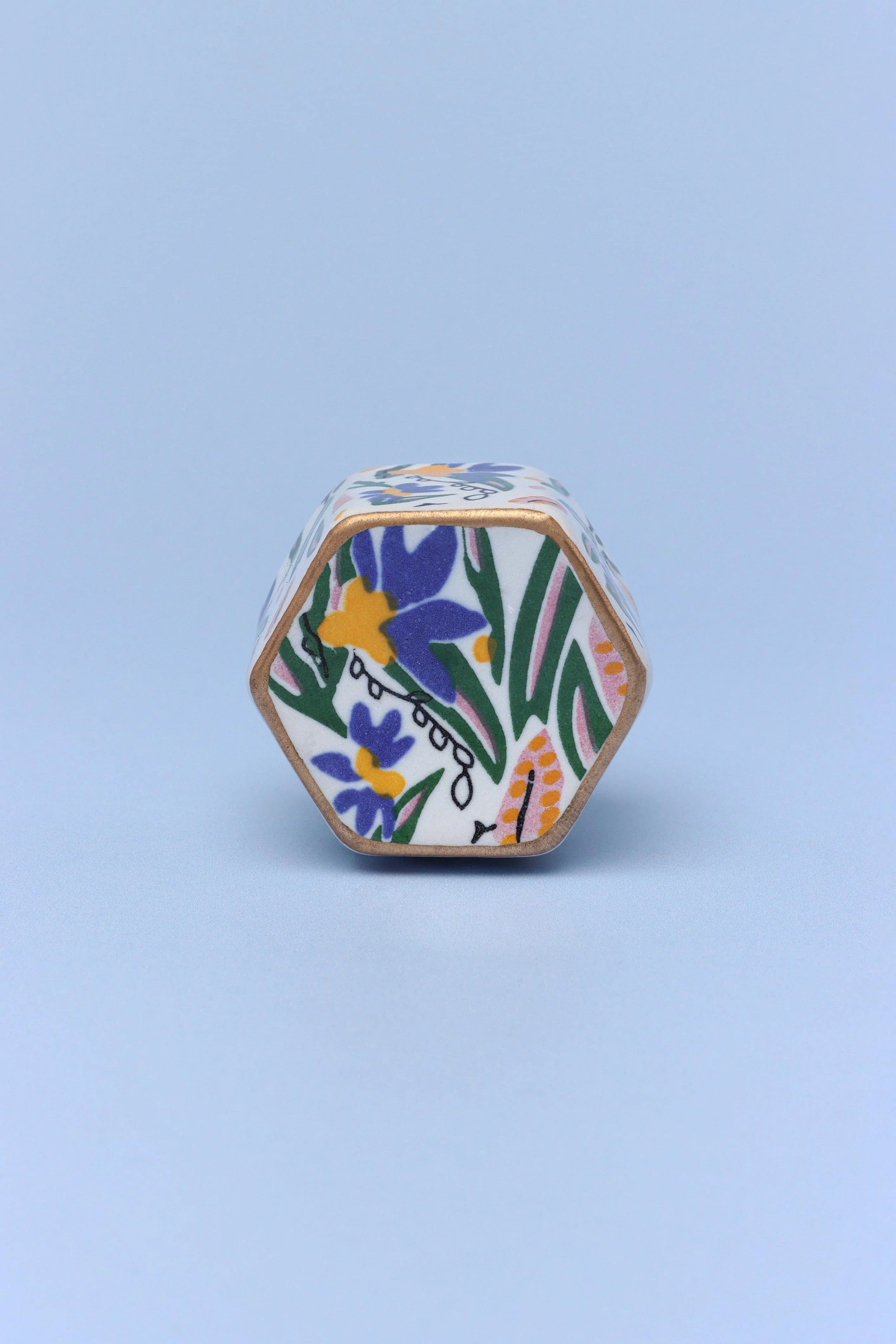 joy-vibes-handpainted-cylinder-door-knob-ceramic-door-pull-g-decor-33213 - G Decor