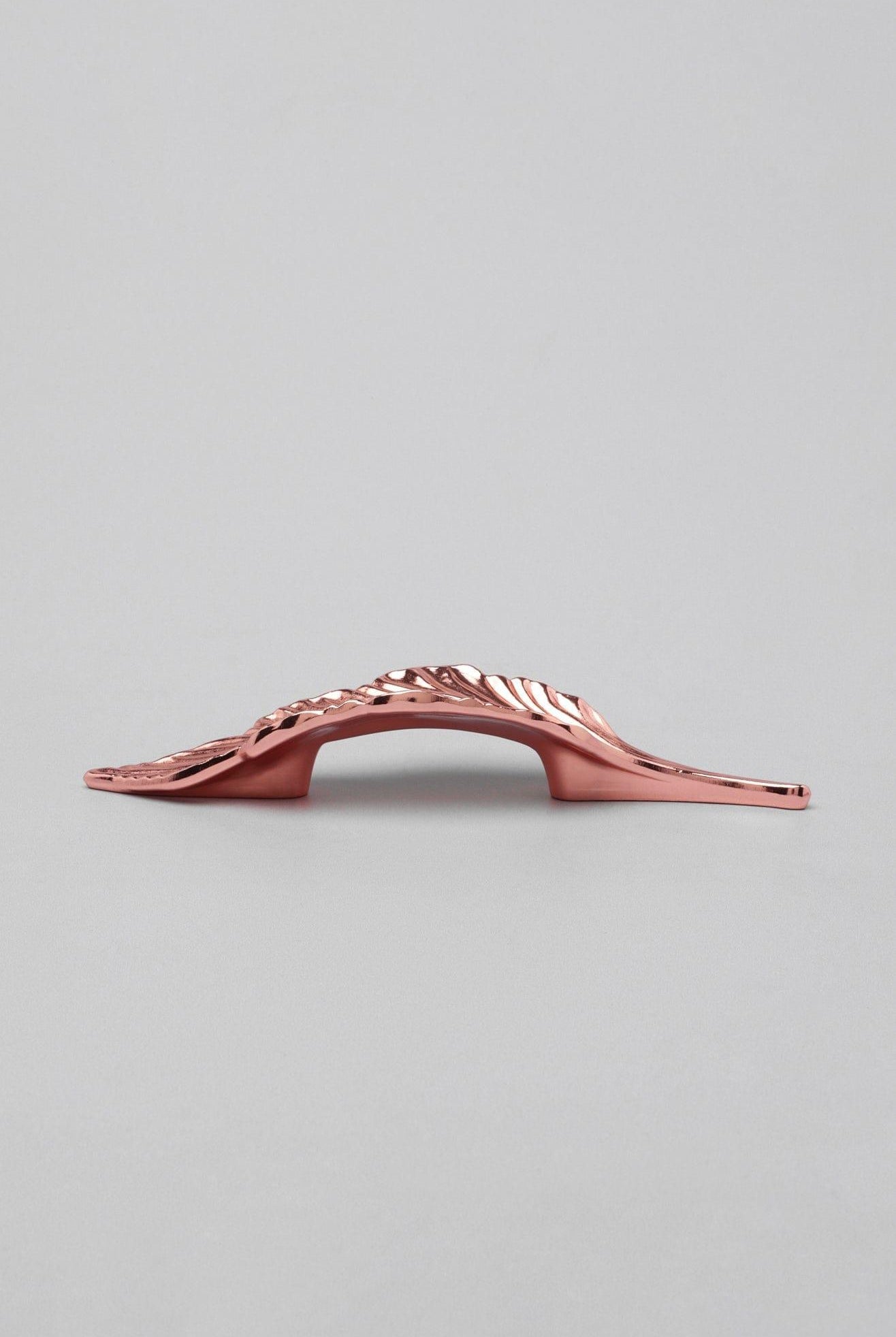 Large Rose Gold Leaves Cupboard Pull Draw Handle - G Decor