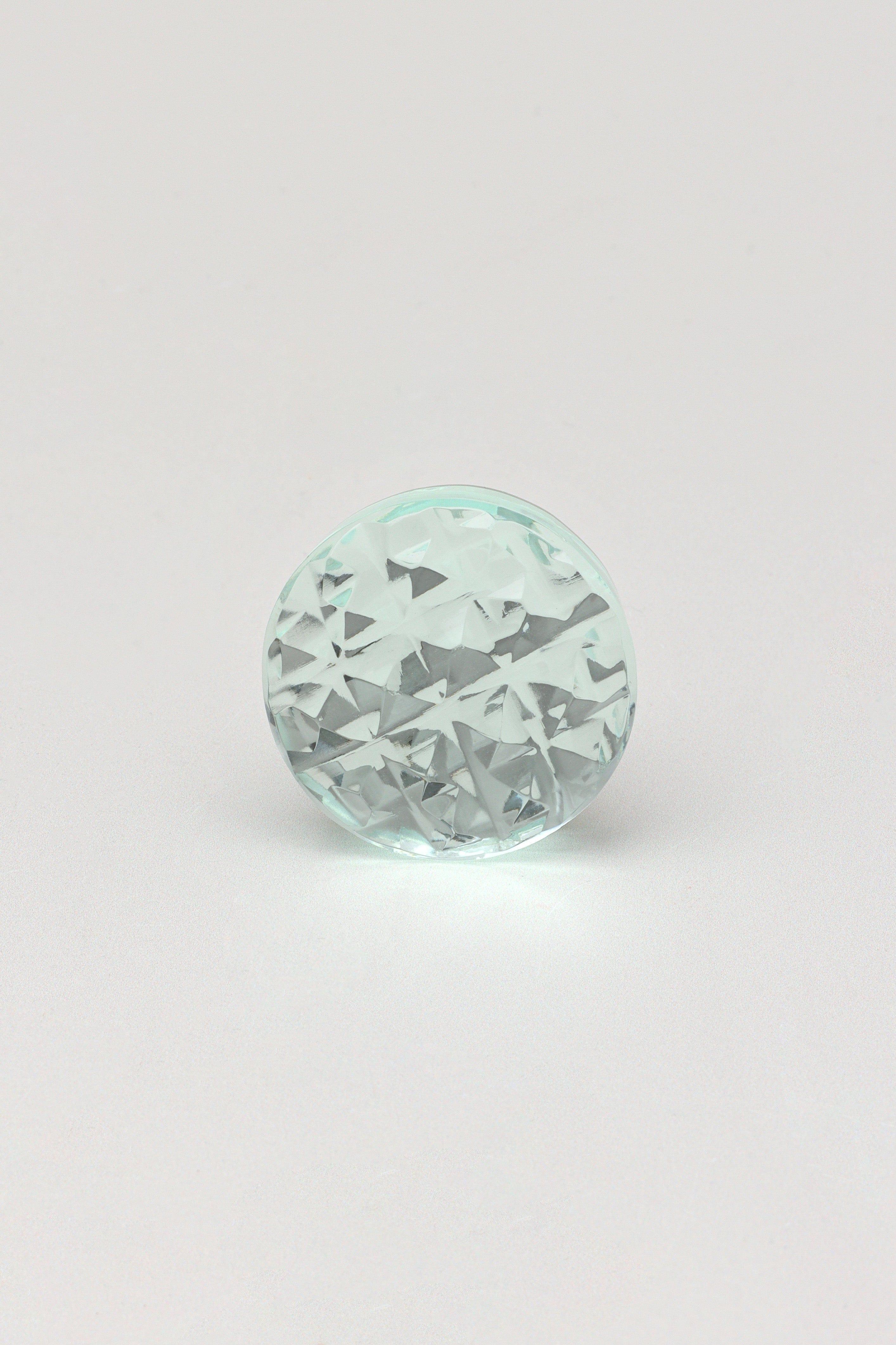 Lumiére Crystal Glass Knob Diamond Cut Faceted Handle - G Decor