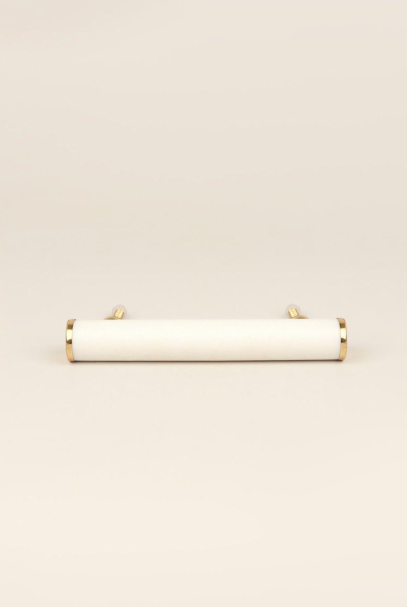 Luxury Brass Solid Marble Cupboard Pull Draw Handles - G Decor