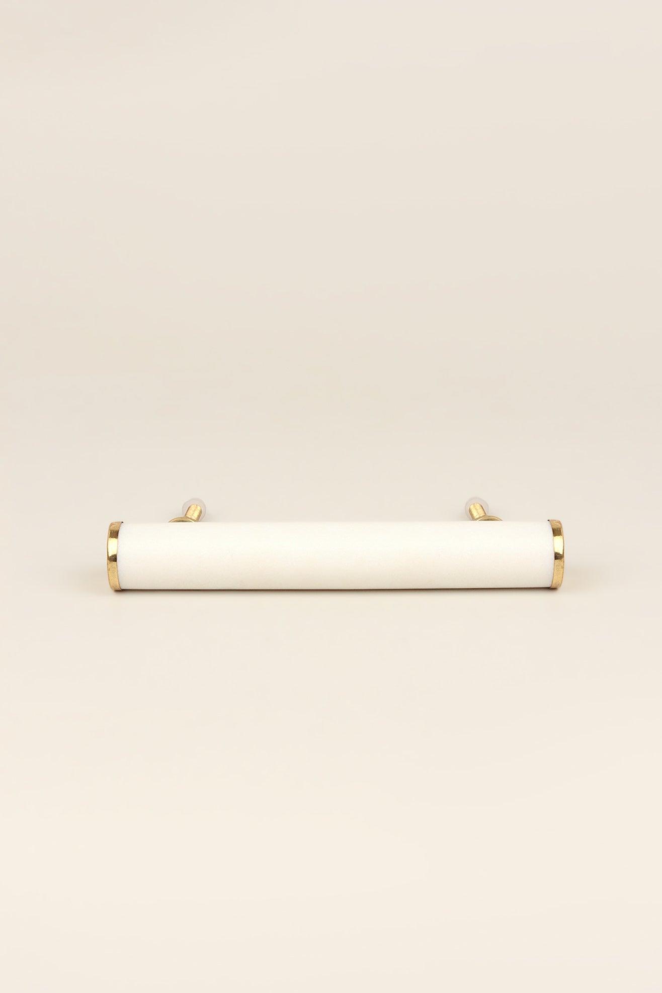 Luxury Brass Solid Marble Cupboard Pull Draw Handles - G Decor