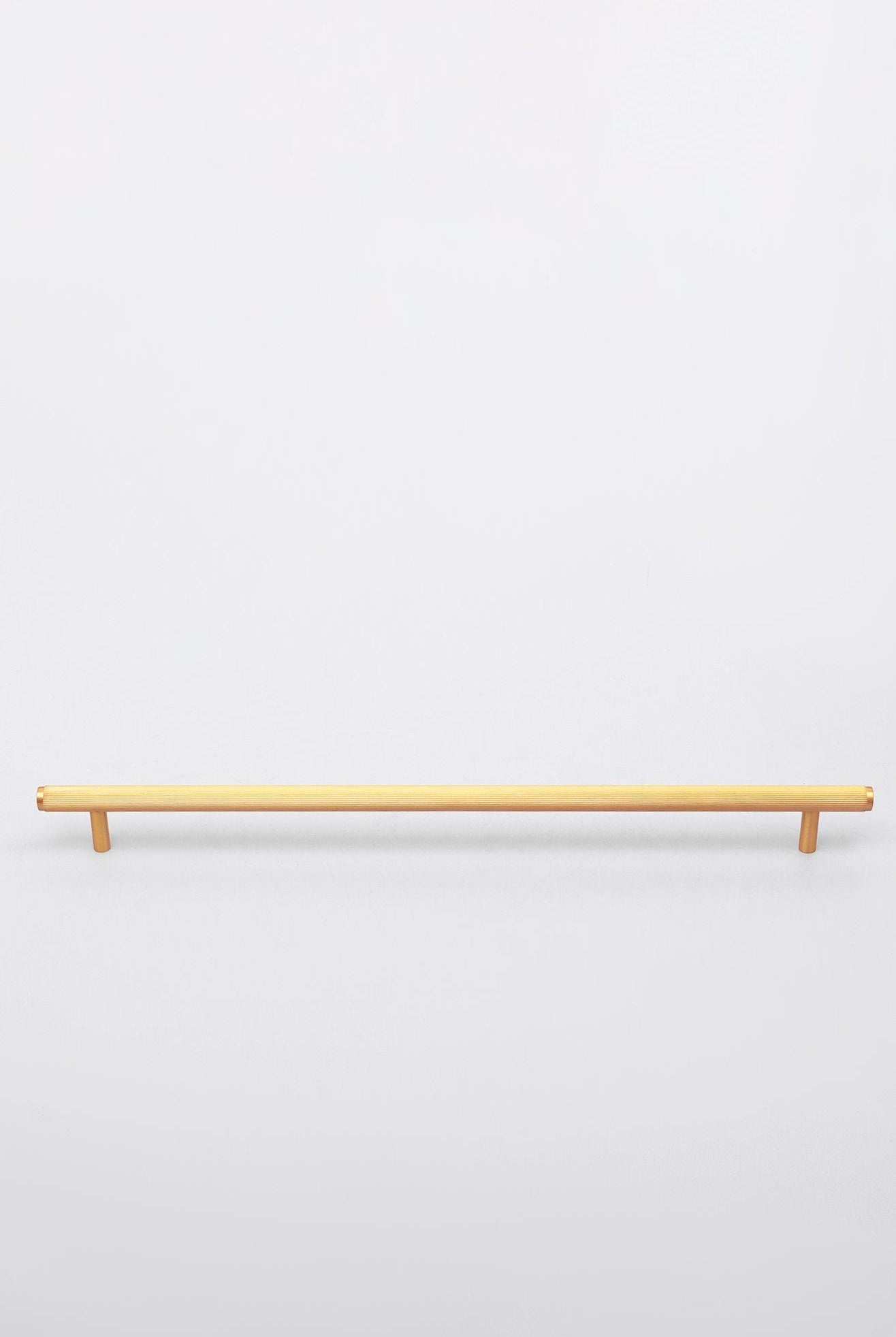 Matt Brass Solid Knurled T Bar Kitchen Gold Cupboard Handles - G Decor