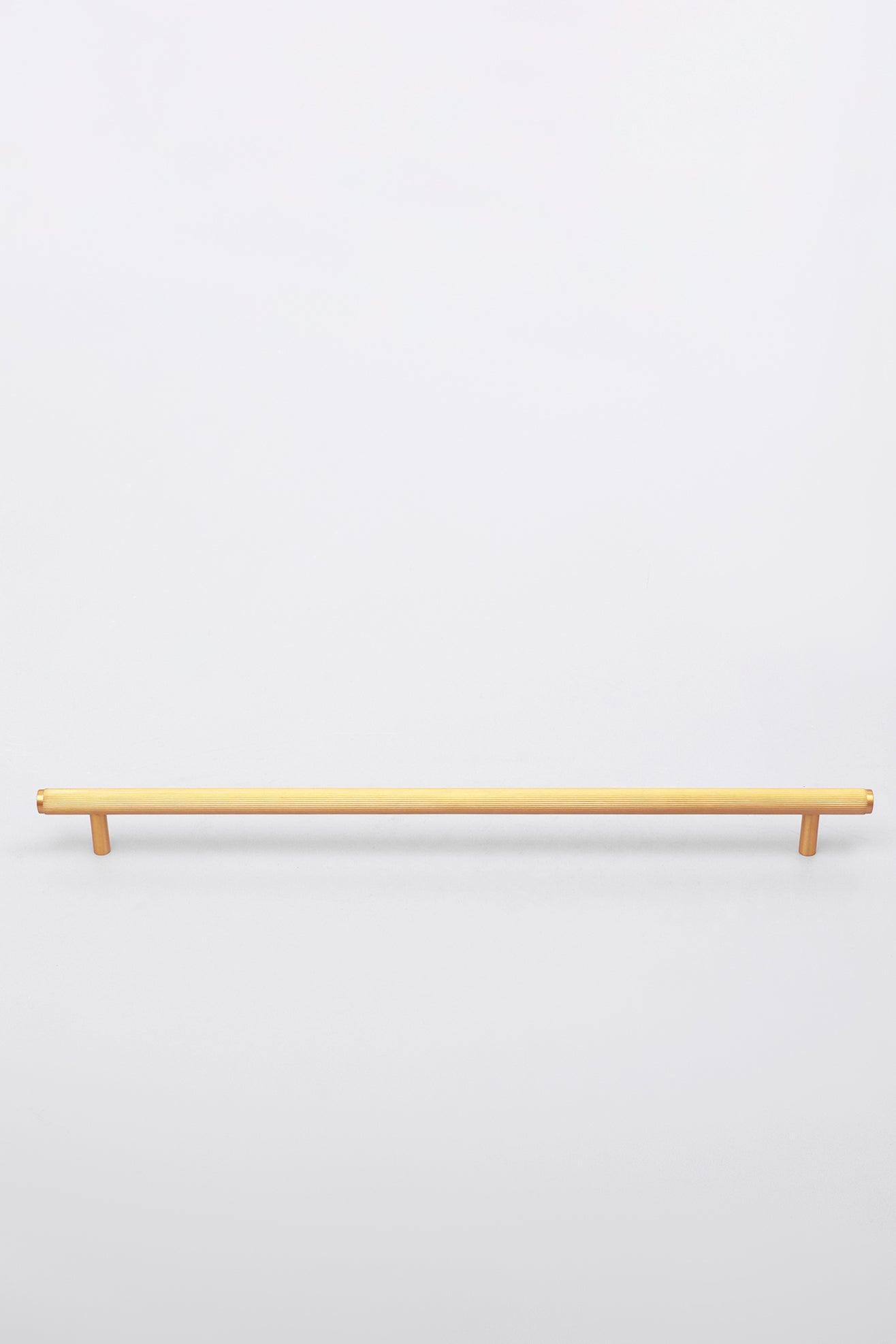 Matt Brass Solid Knurled T Bar Kitchen Gold Cupboard Handles - G Decor