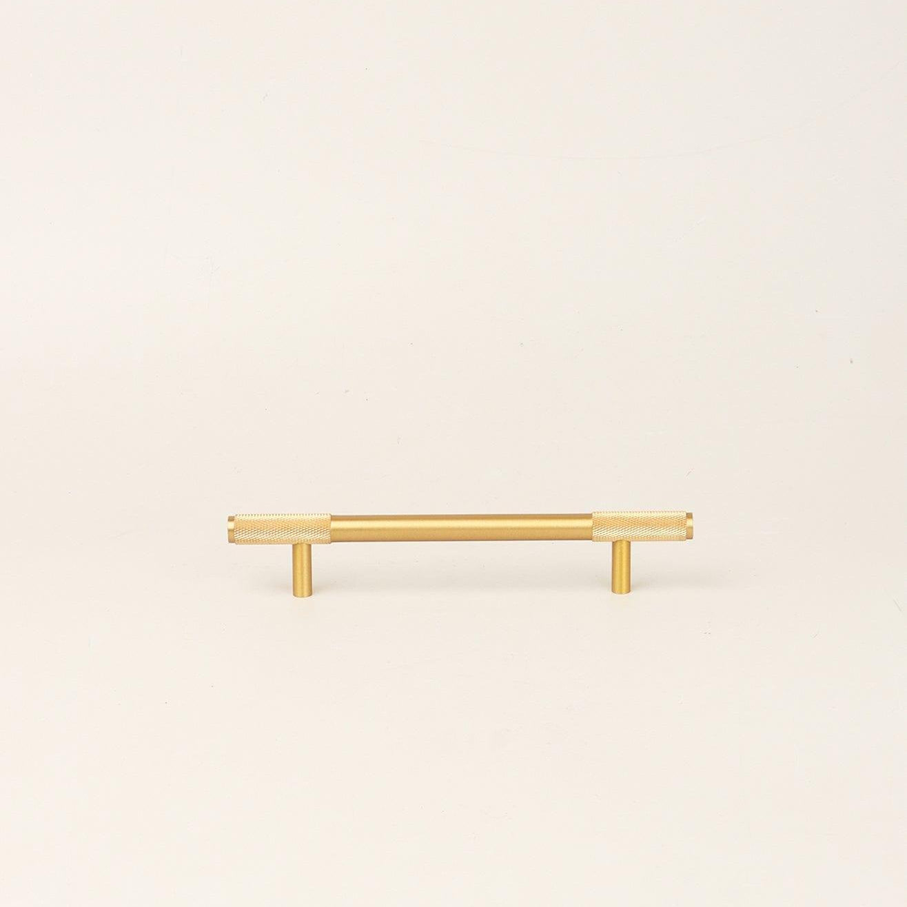Matt Brass Solid Knurled T Bar Kitchen Gold Cupboard Handles - G Decor