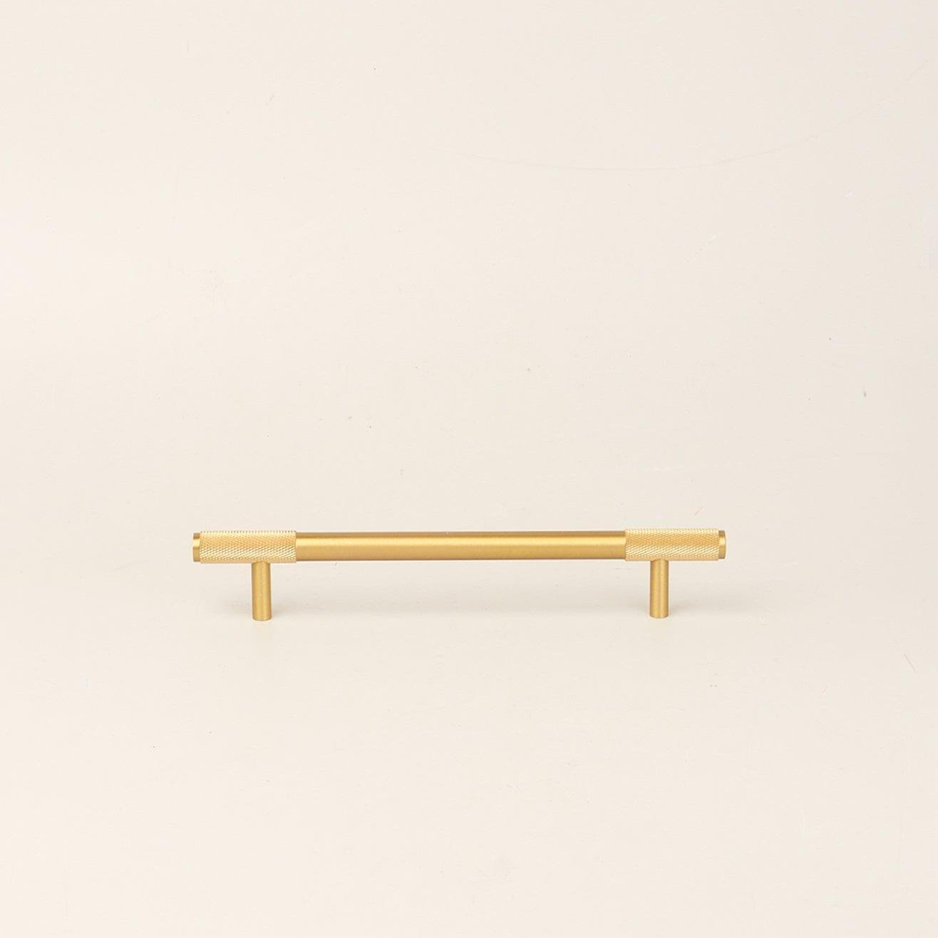 Matt Brass Solid Knurled T Bar Kitchen Gold Cupboard Handles - G Decor
