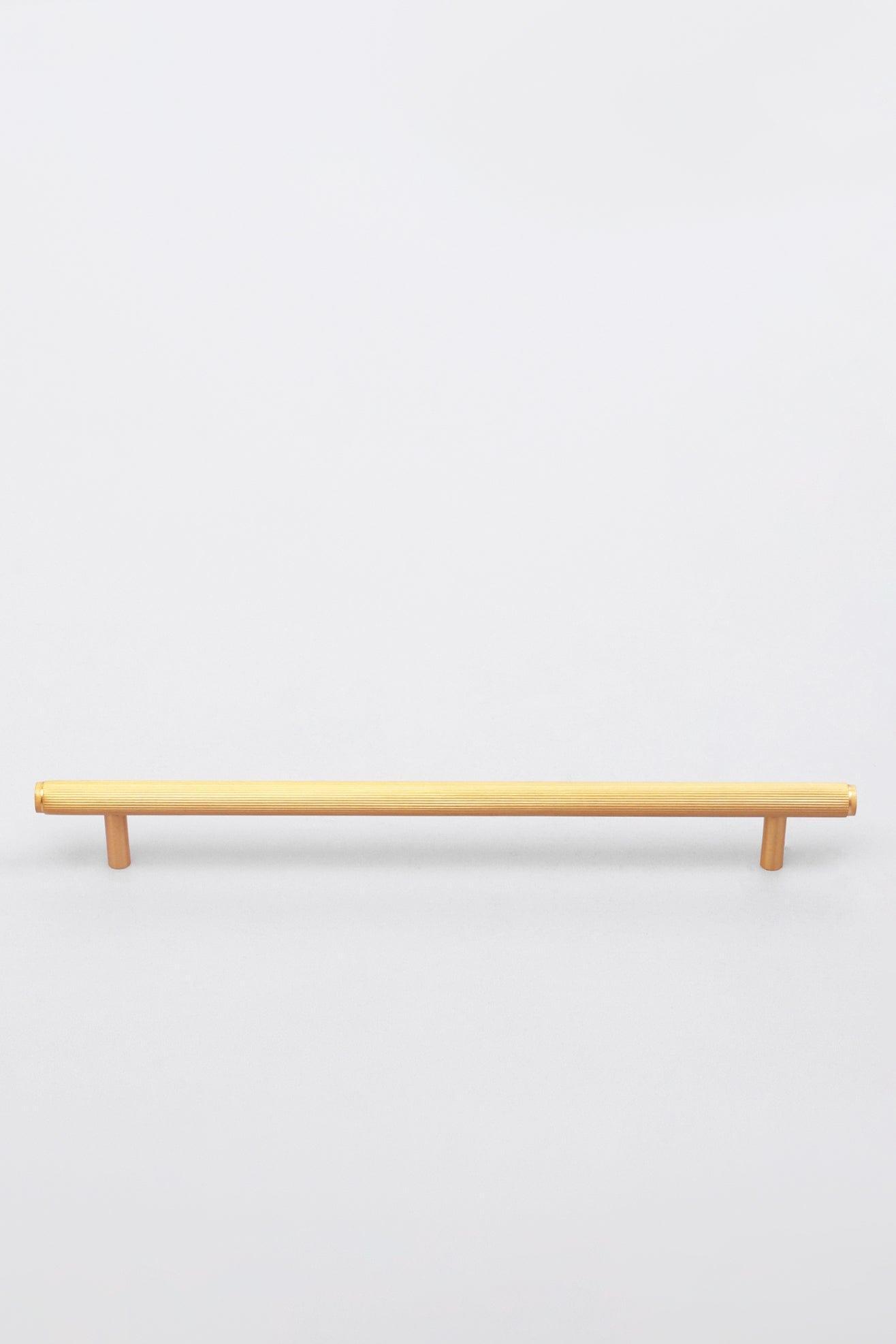 Matt Brass Solid Knurled T Bar Kitchen Gold Cupboard Handles - G Decor