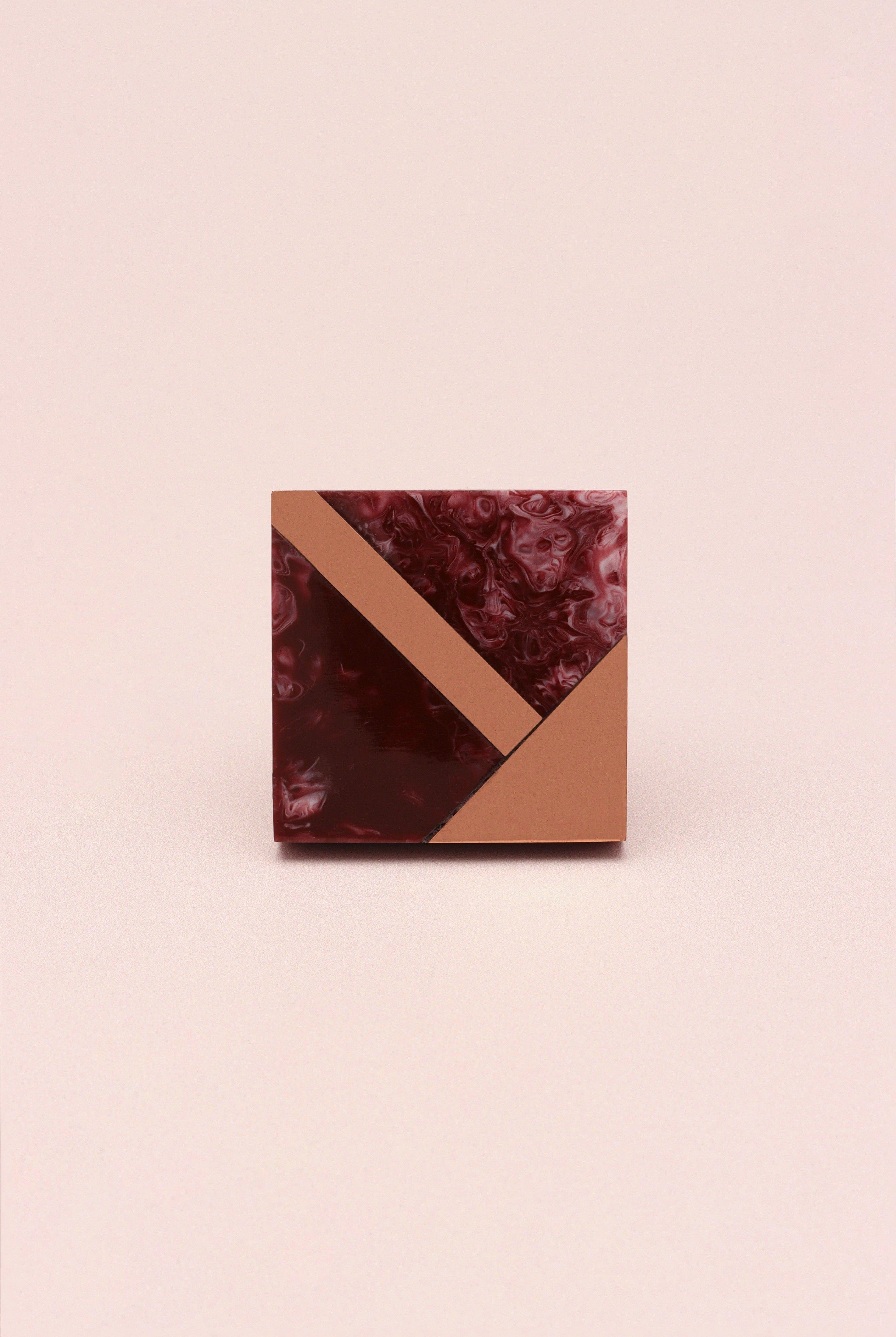 Matteo Deco Marble Effect & Rose Gold Knob Earth Tones - G Decor