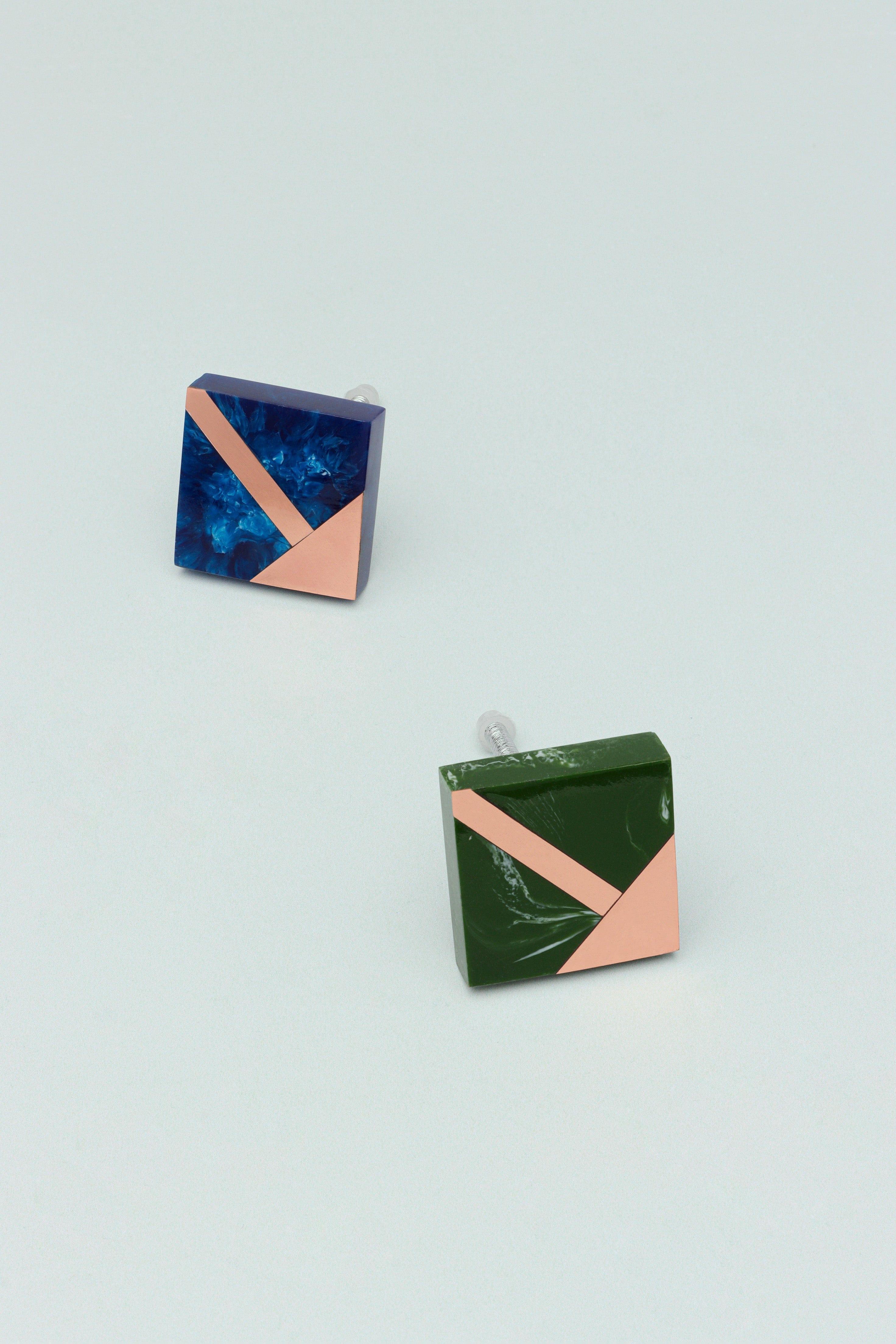 Matteo Deco Marble Effect & Rose Gold Knob Ocean Brezze - G Decor