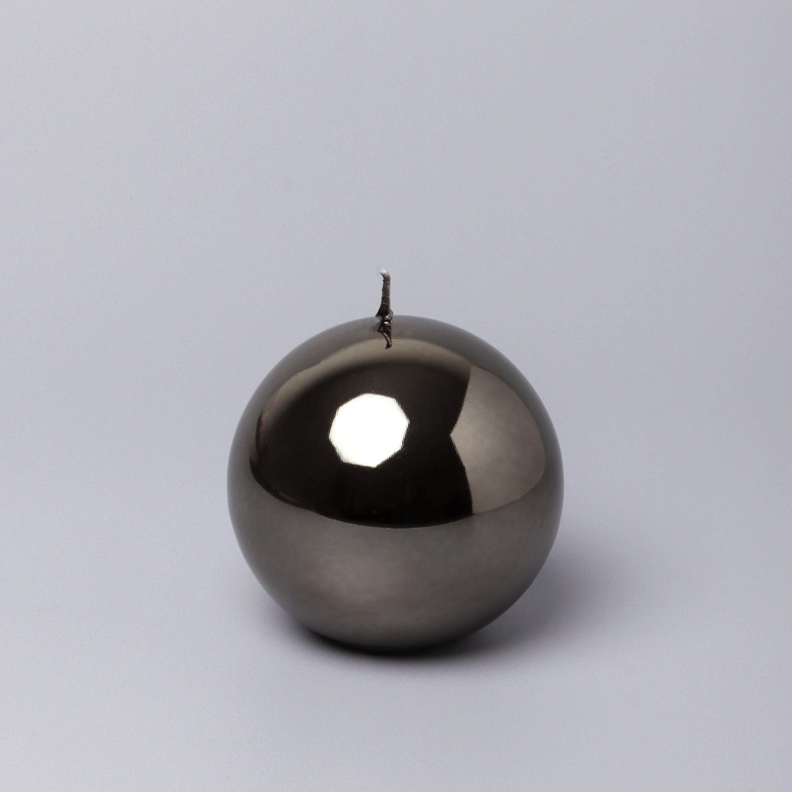 Mirror Glass Effect Limited Edition Clarae Reflet Grey Mist Pillar & Ball Candle - G Decor