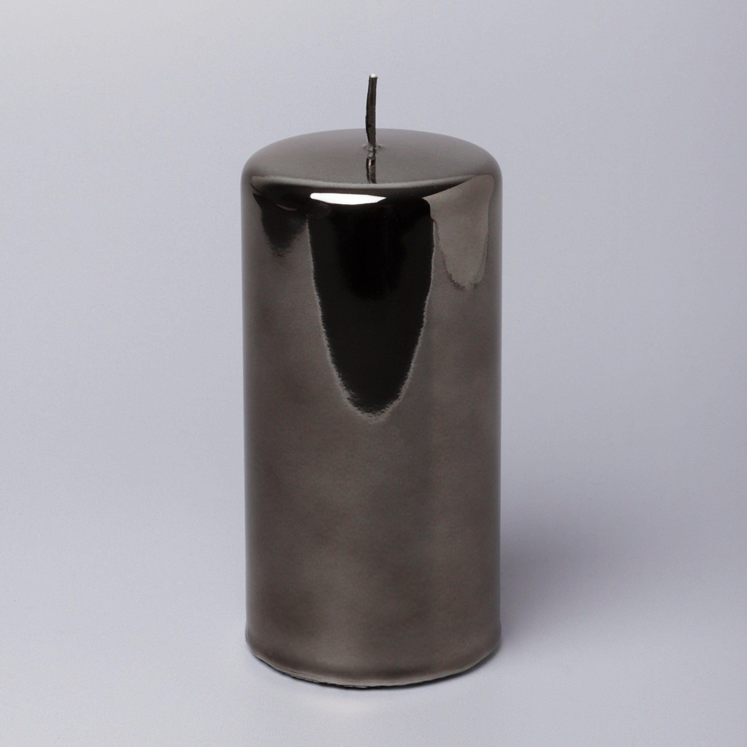 Mirror Glass Effect Limited Edition Clarae Reflet Grey Mist Pillar & Ball Candle - G Decor