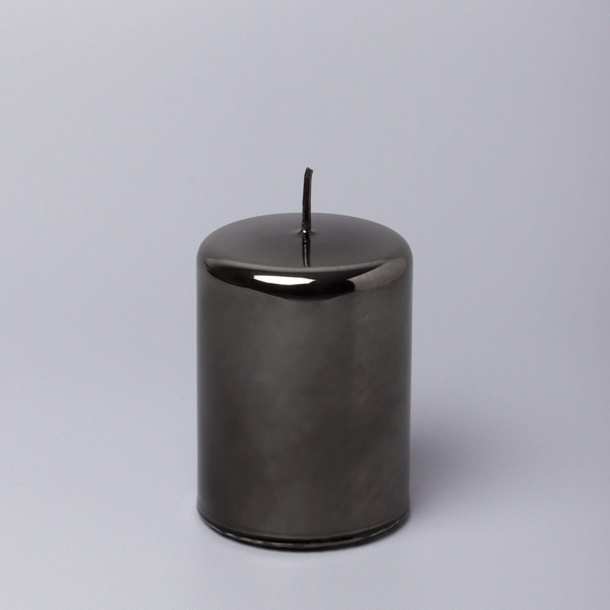 Mirror Glass Effect Limited Edition Clarae Reflet Grey Mist Pillar & Ball Candle - G Decor