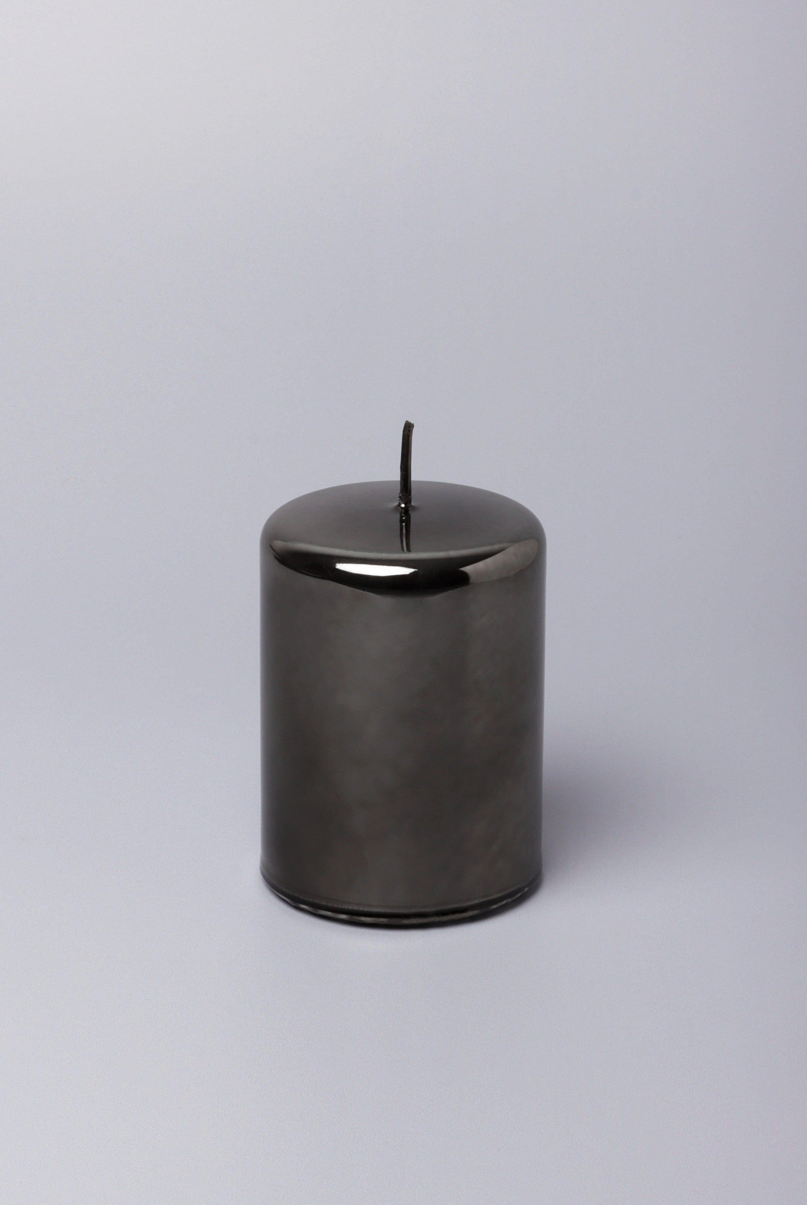 Mirror Glass Effect Limited Edition Clarae Reflet Grey Mist Pillar & Ball Candle - G Decor