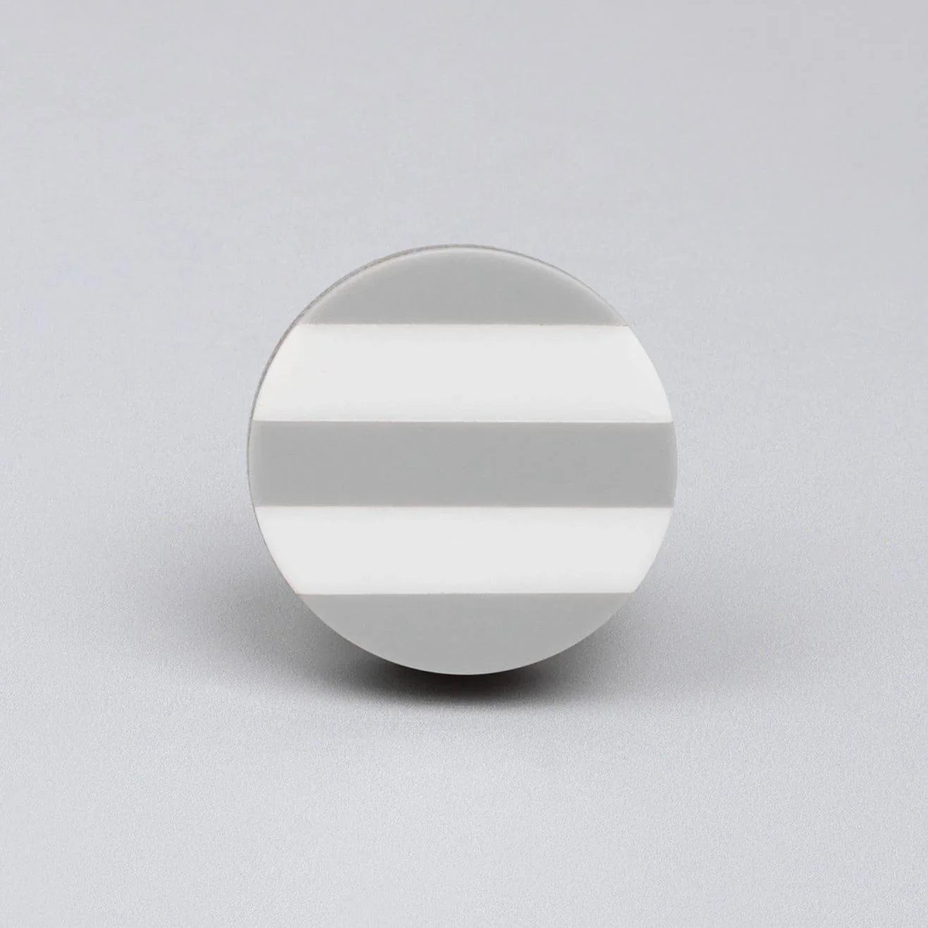 Modern Zebra White and Gray Stripes Door Knob & Pull Handle - G Decor