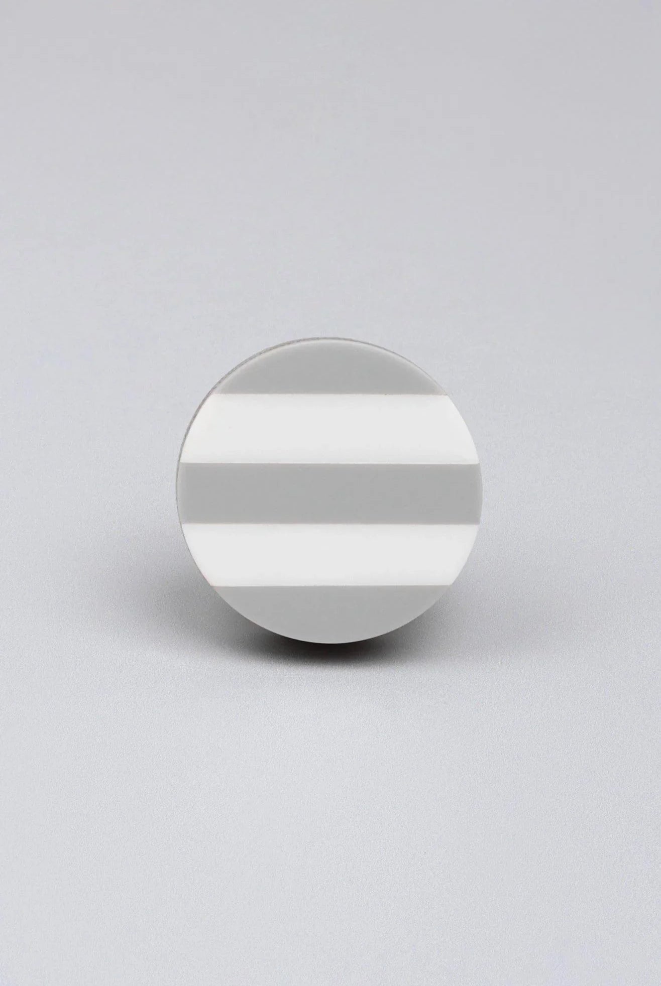 Modern Zebra White and Gray Stripes Door Knob & Pull Handle - G Decor