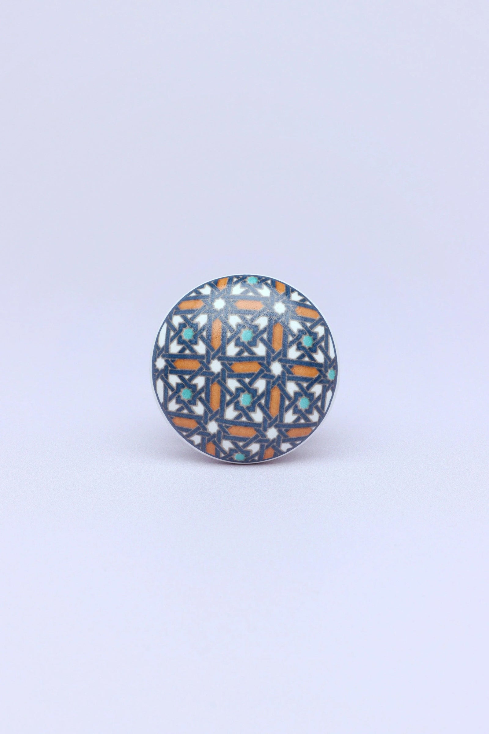Moroccan Tile Ceramic Cabinet Knob — alternate view, G Decor