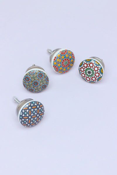 Moroccan Tile Ceramic Cabinet Knob