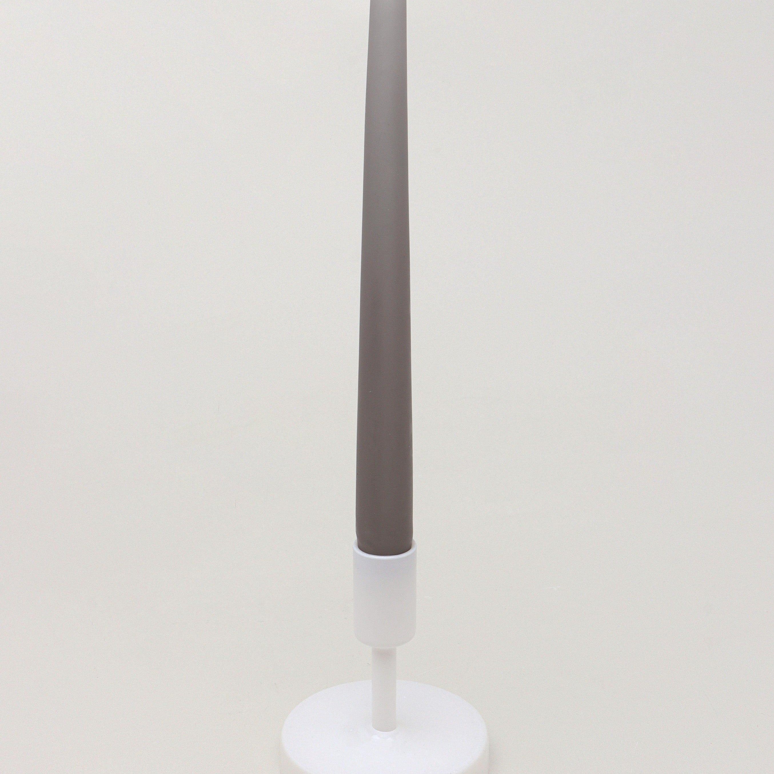 Nordlys Tall Matt Grey Dinner & Taper Candles – Pack of 2, 10 or 20, Scandinavian Design - G Decor