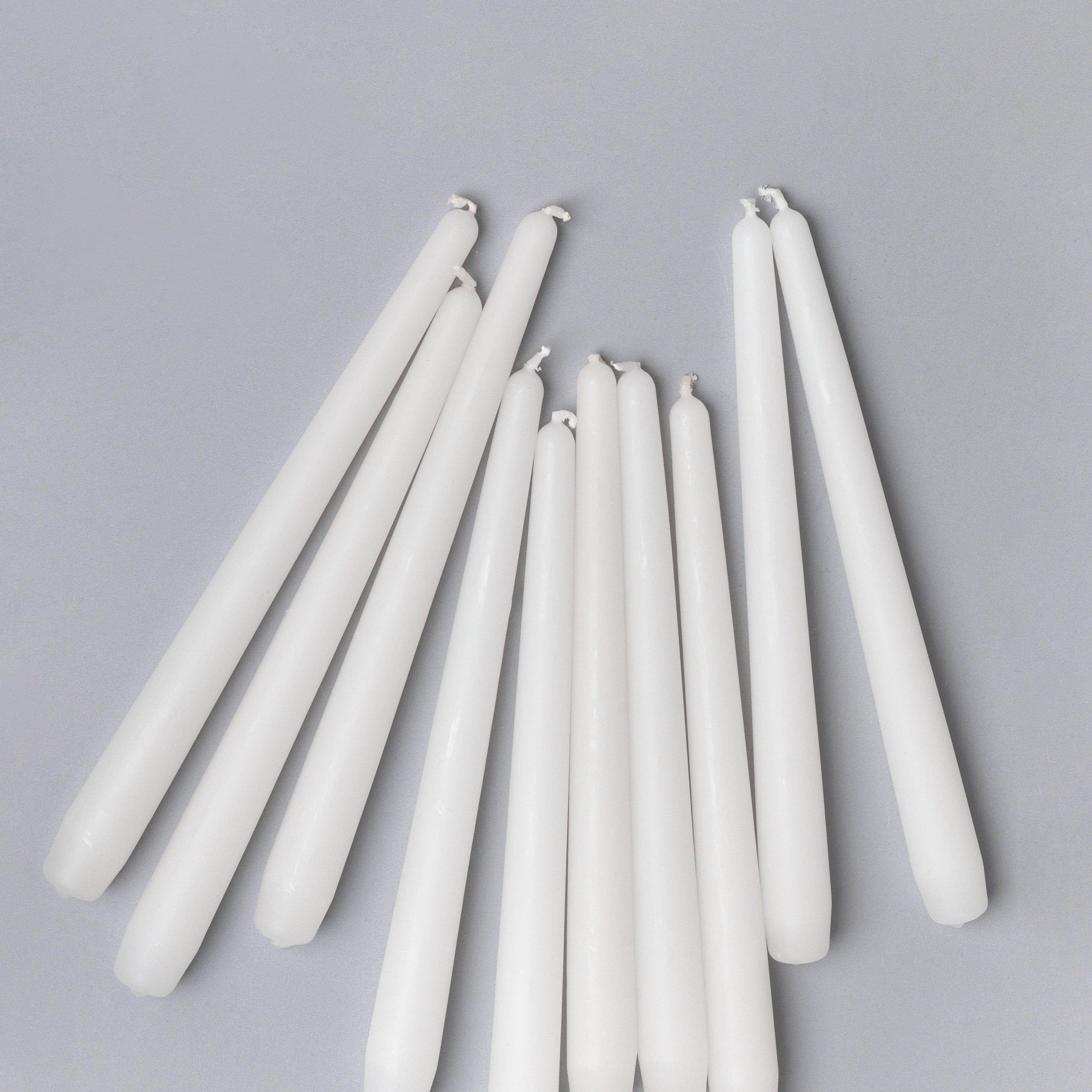 Nordlys Tall Matt White Dinner & Taper Candles Pack of 2, 10 or 20, Scandinavian Design - G Decor